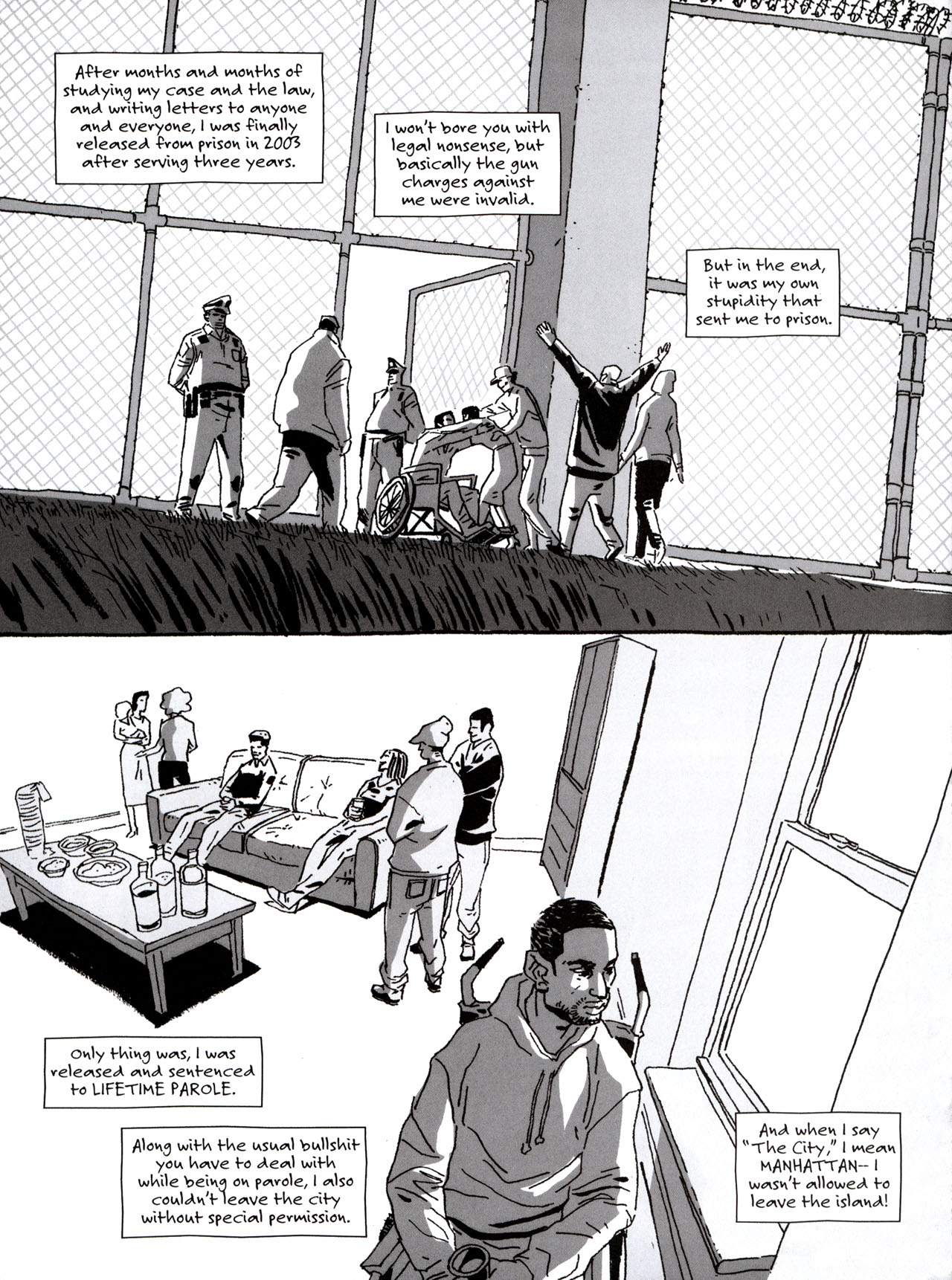 Read online Sentences: The Life of M.F. Grimm comic -  Issue # TPB - 111