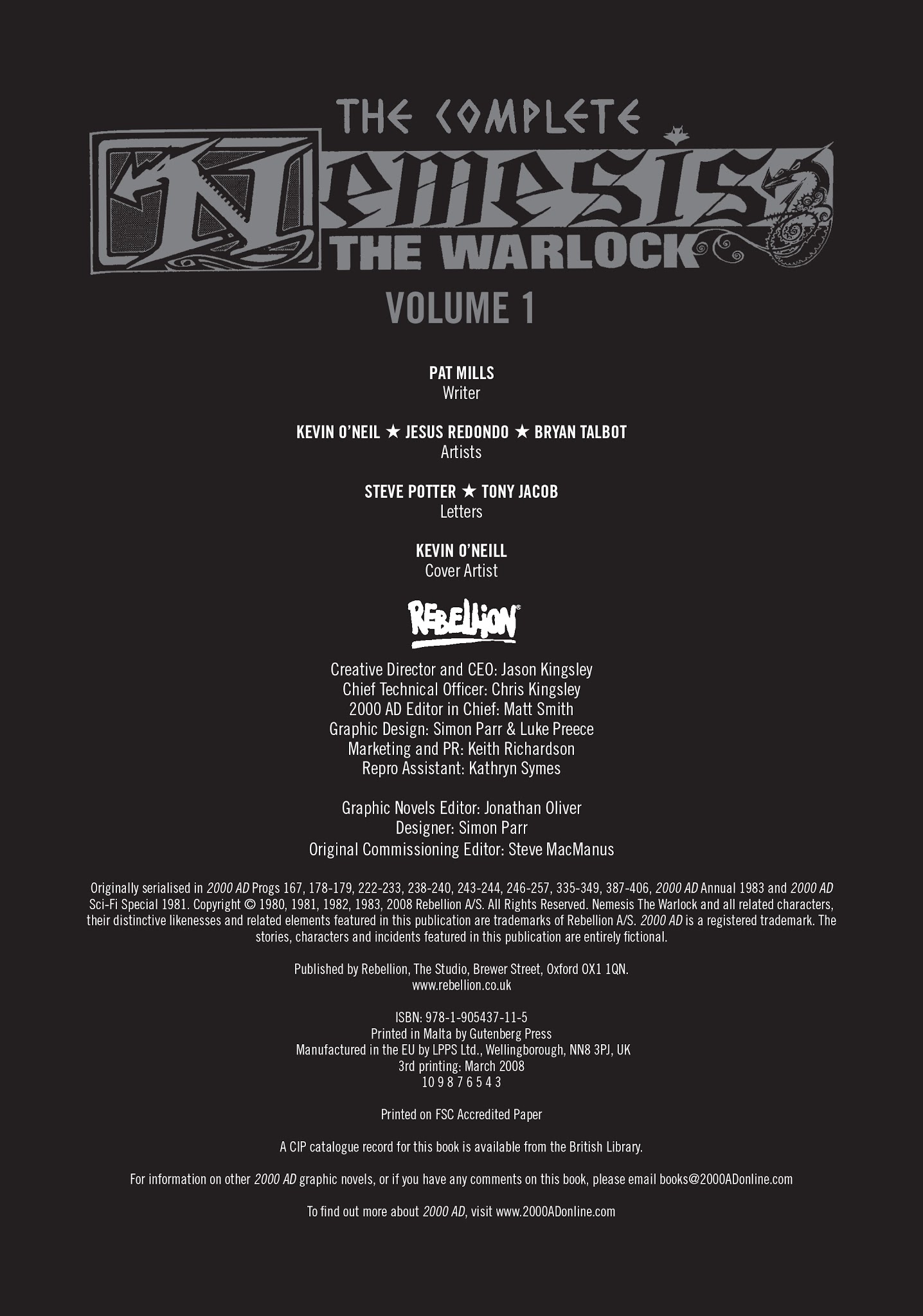 Read online The Complete Nemesis The Warlock comic -  Issue # TPB 1 - 4