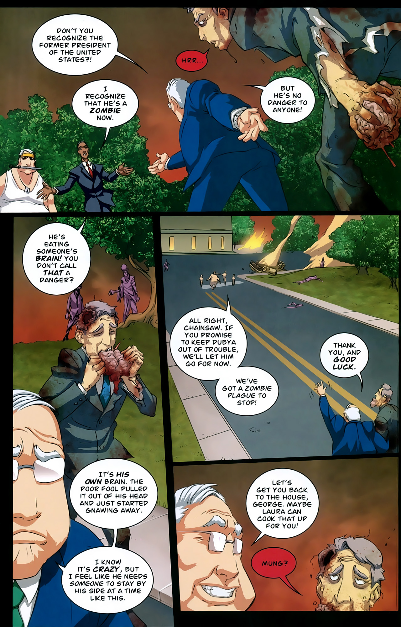 Read online President Evil comic -  Issue #1 - 19