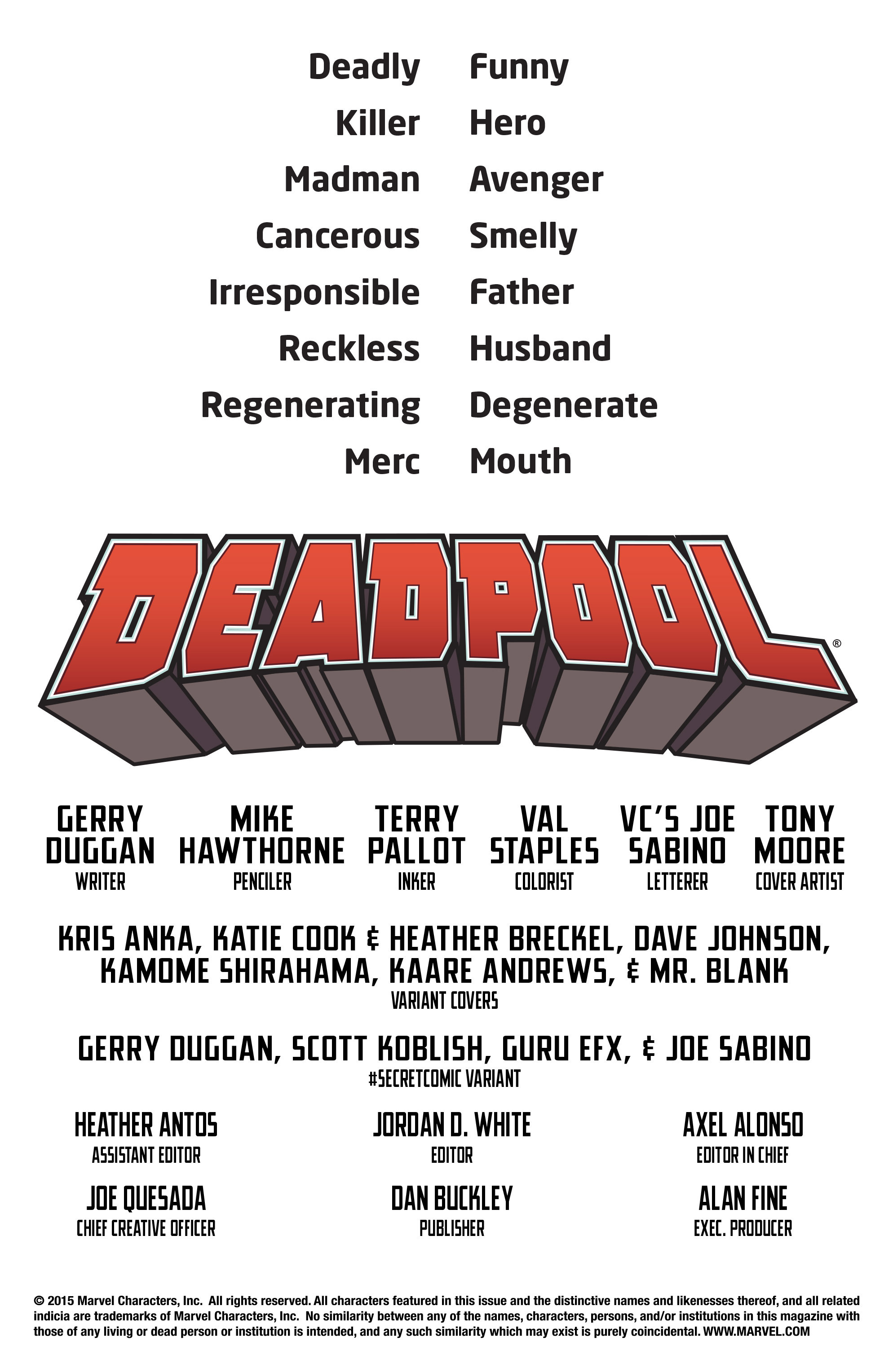 Read online Deadpool (2016) comic -  Issue #1 - 2