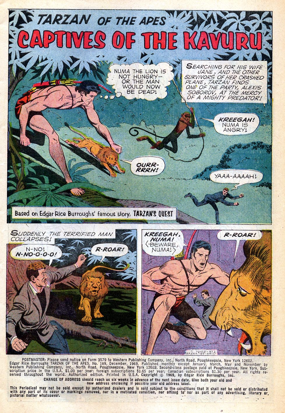 Read online Tarzan (1962) comic -  Issue #189 - 3