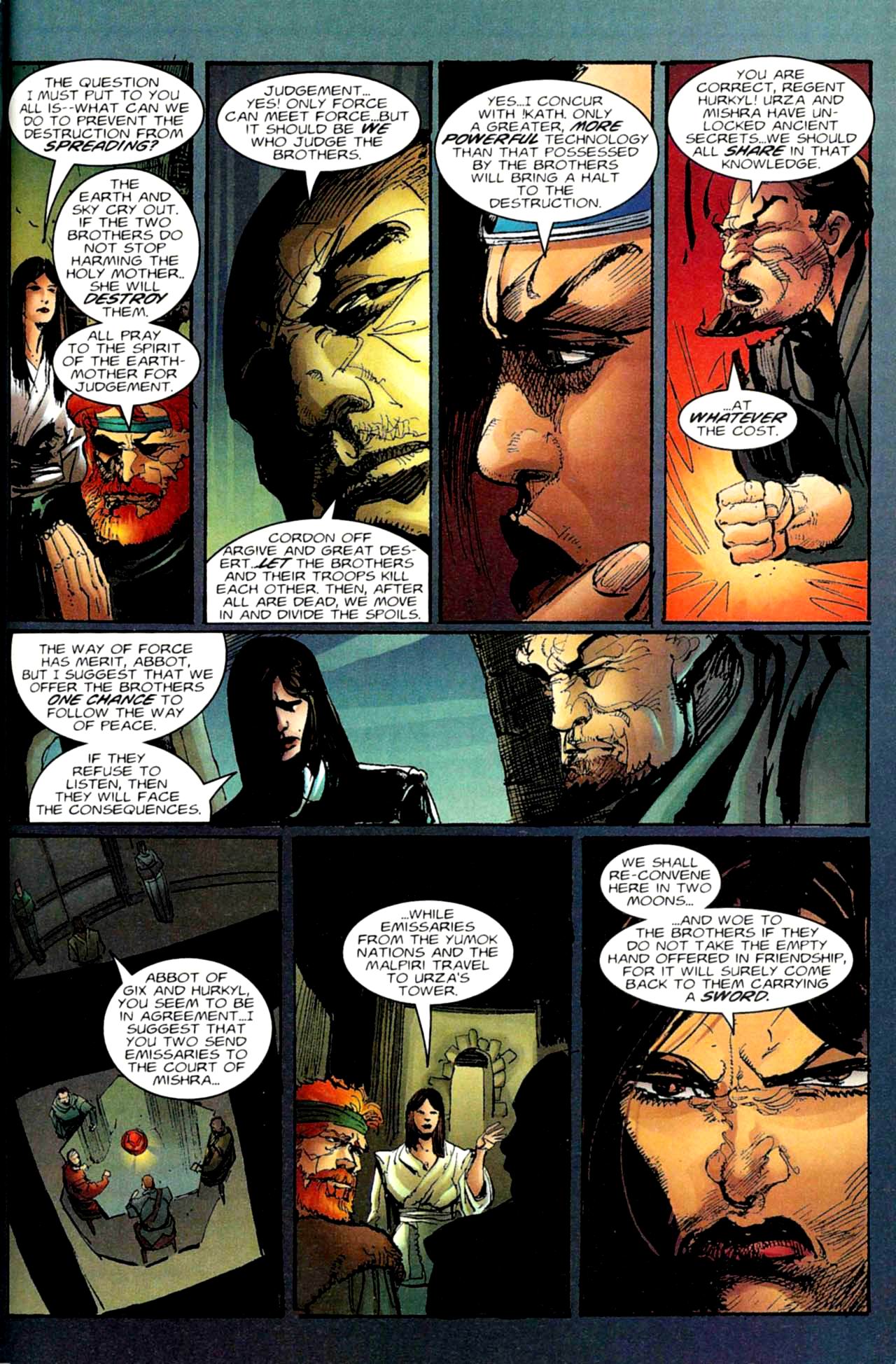 Read online Urza-Mishra War on the World of Magic: The Gathering comic -  Issue #2 - 9
