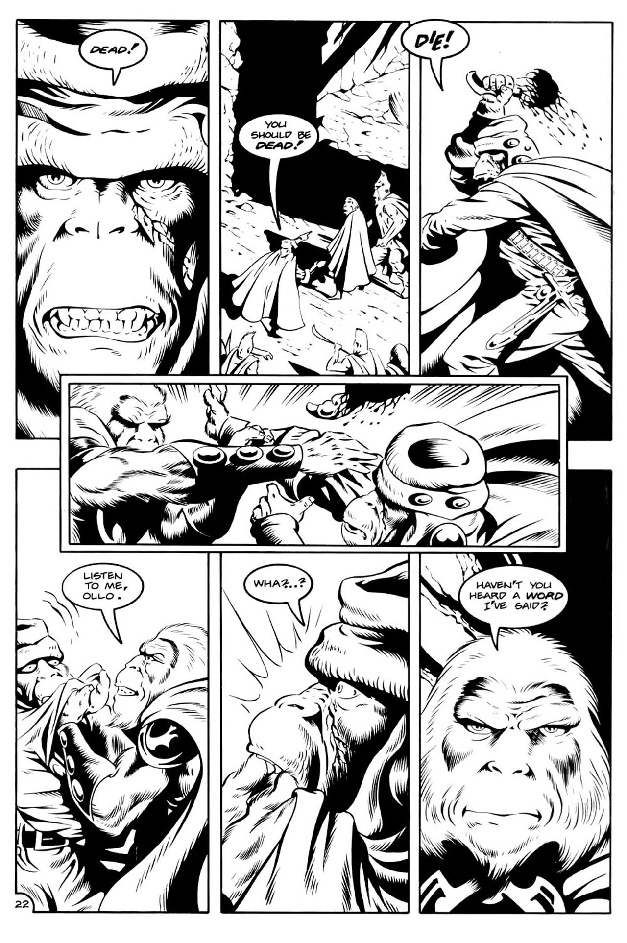 Read online Planet of the Apes (1990) comic -  Issue #11 - 24