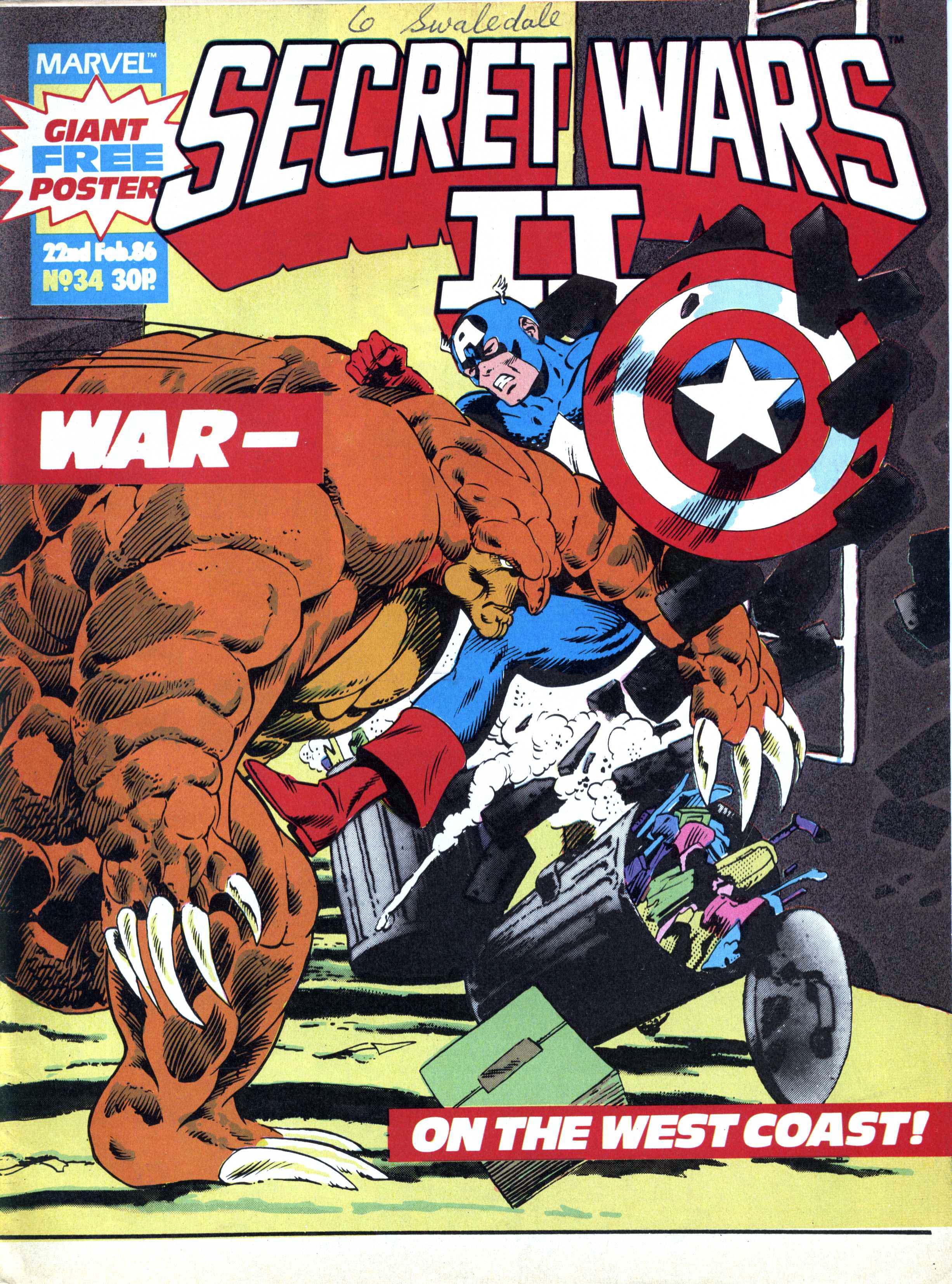 Read online Secret Wars (1985) comic -  Issue #34 - 1