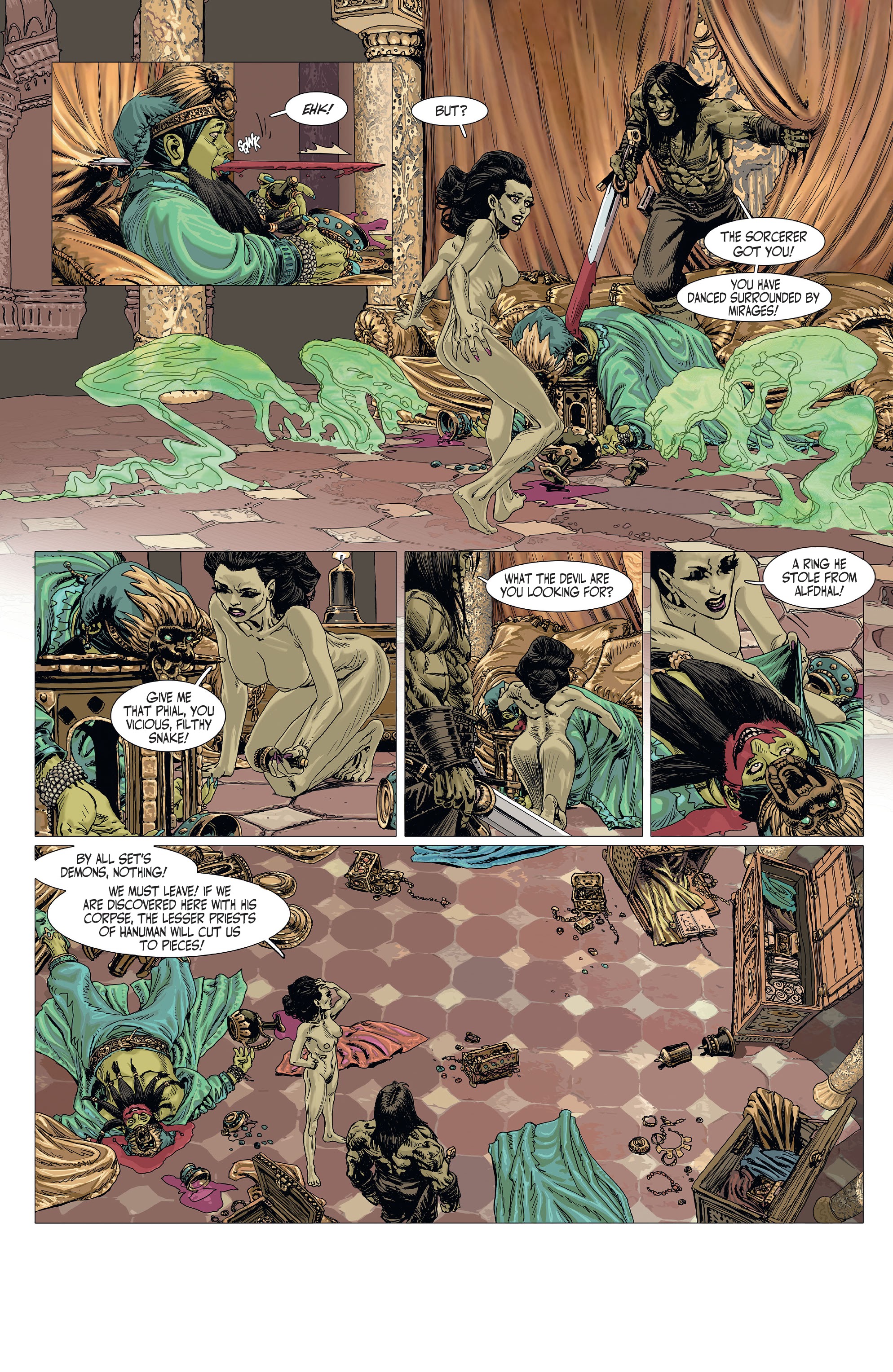 Read online The Cimmerian: The Man-Eaters Of Zamboula comic -  Issue #2 - 17