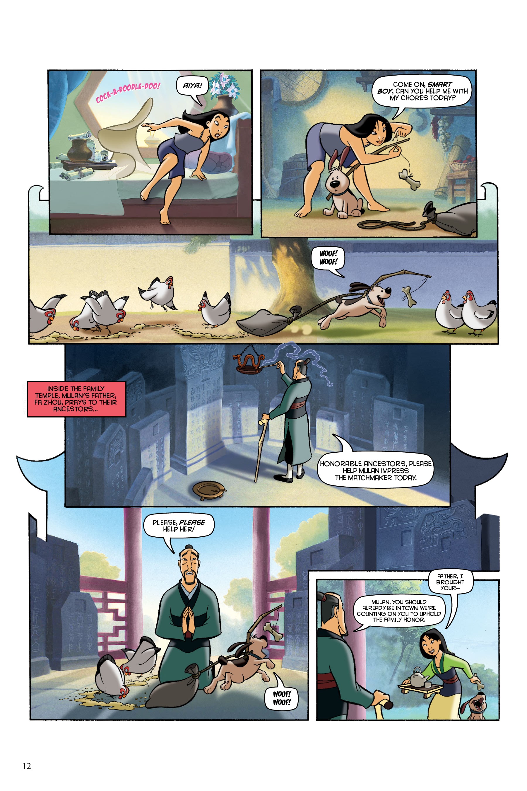 Read online Disney Mulan: The Story of the Movie in Comics comic -  Issue # TPB - 12