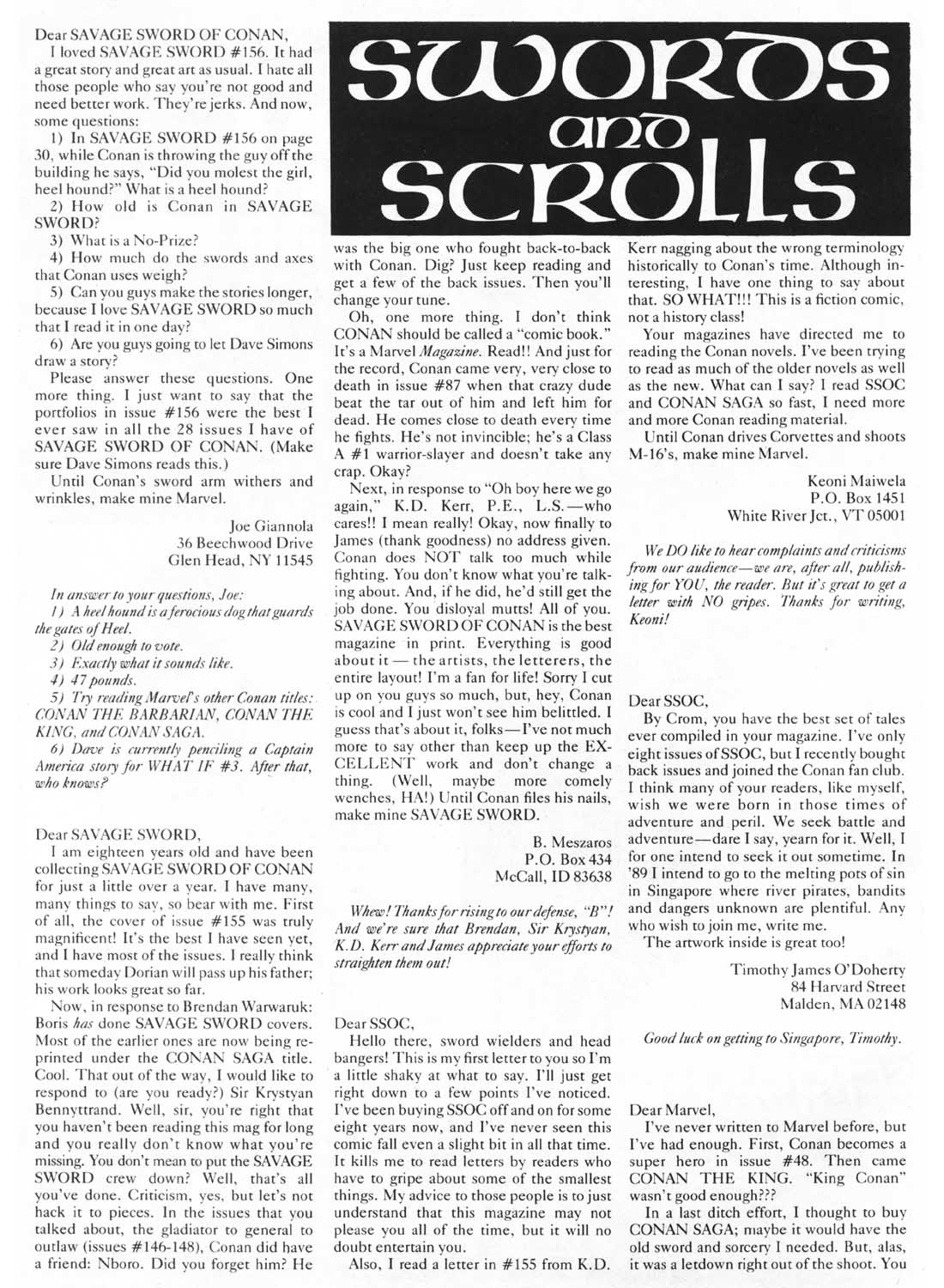 Read online The Savage Sword Of Conan comic -  Issue #161 - 4