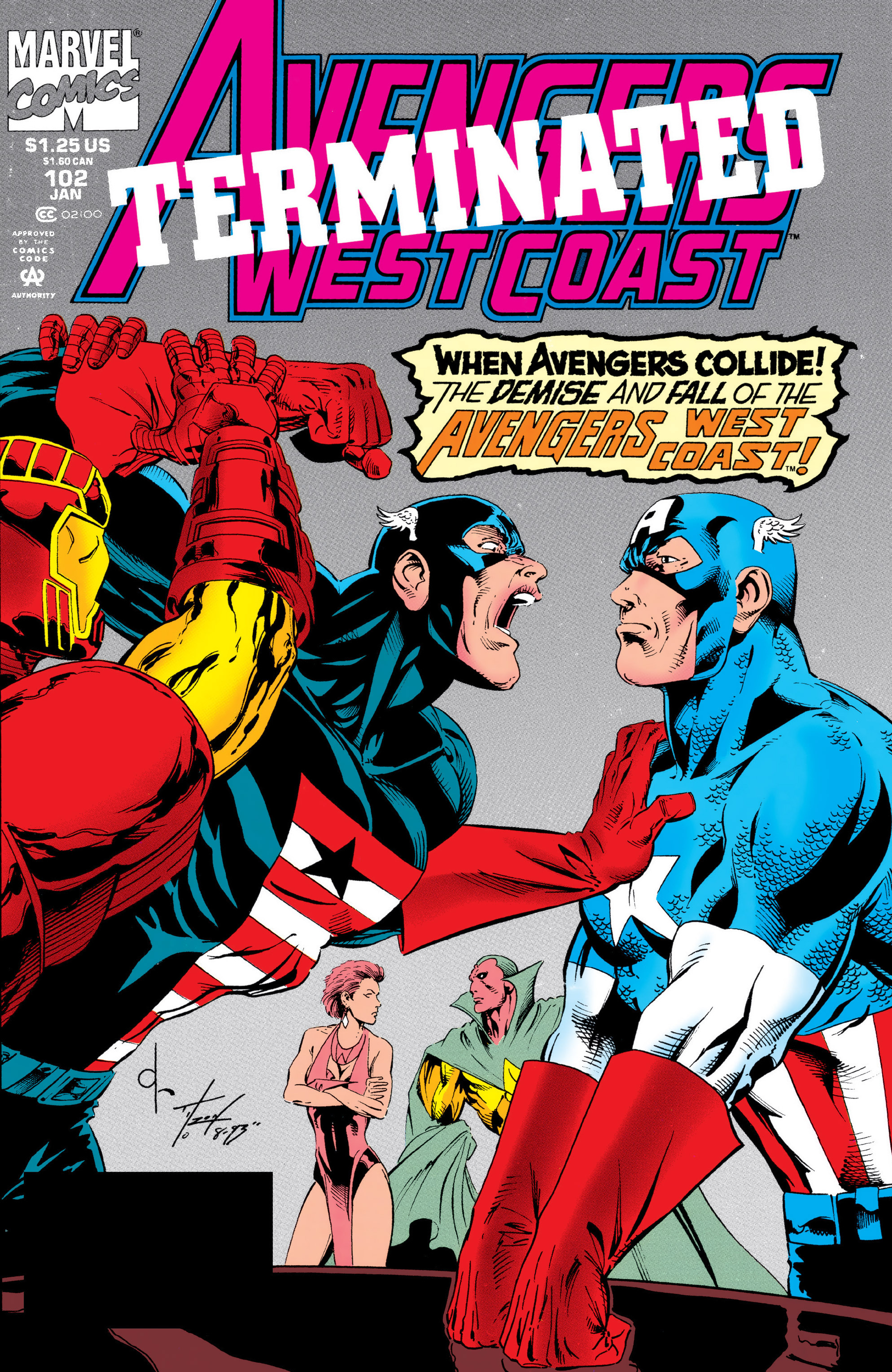 Read online Avengers West Coast (1989) comic -  Issue #102 - 1