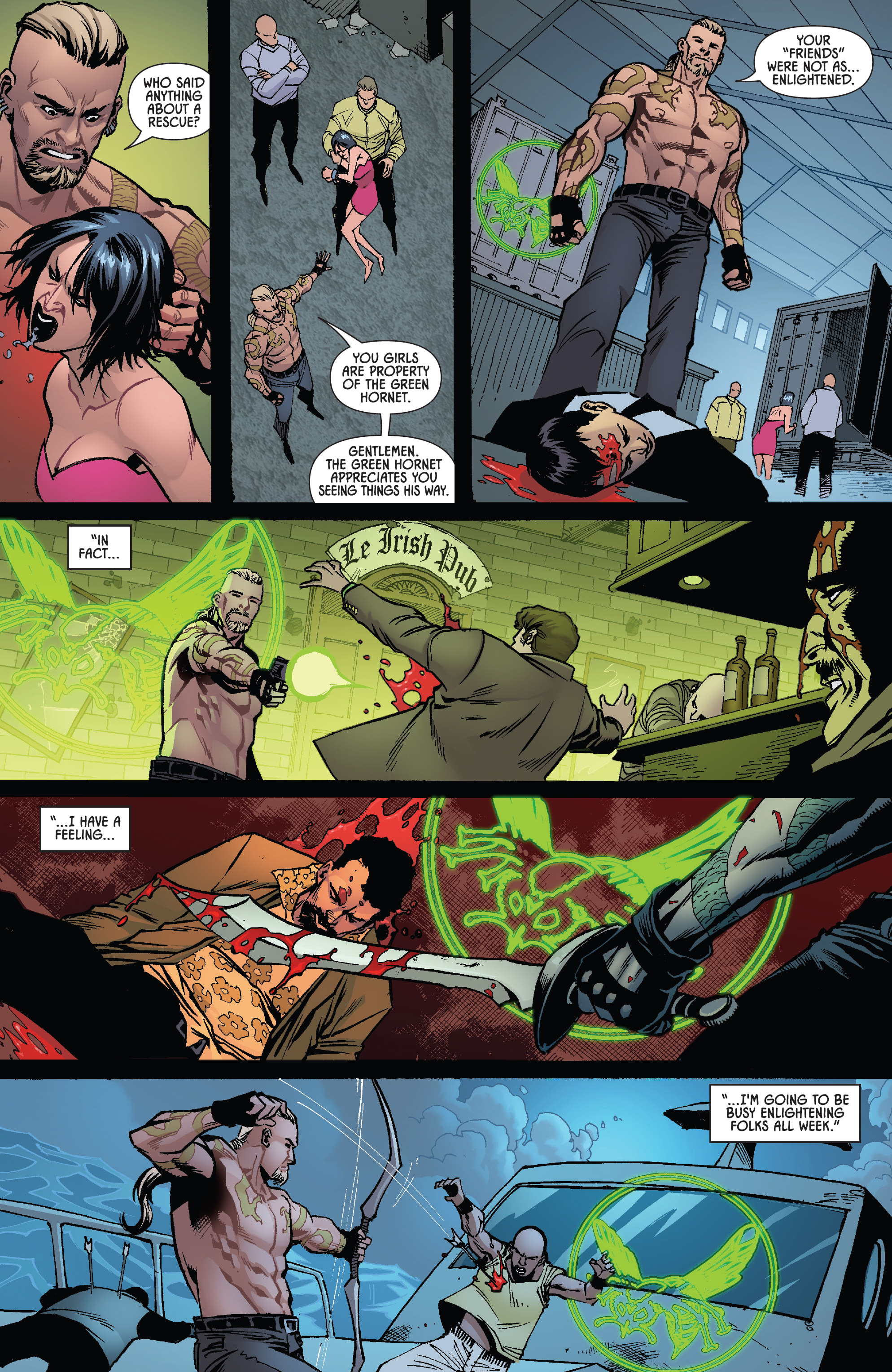Read online Green Hornet: One Night in Bangkok comic -  Issue # Full - 12