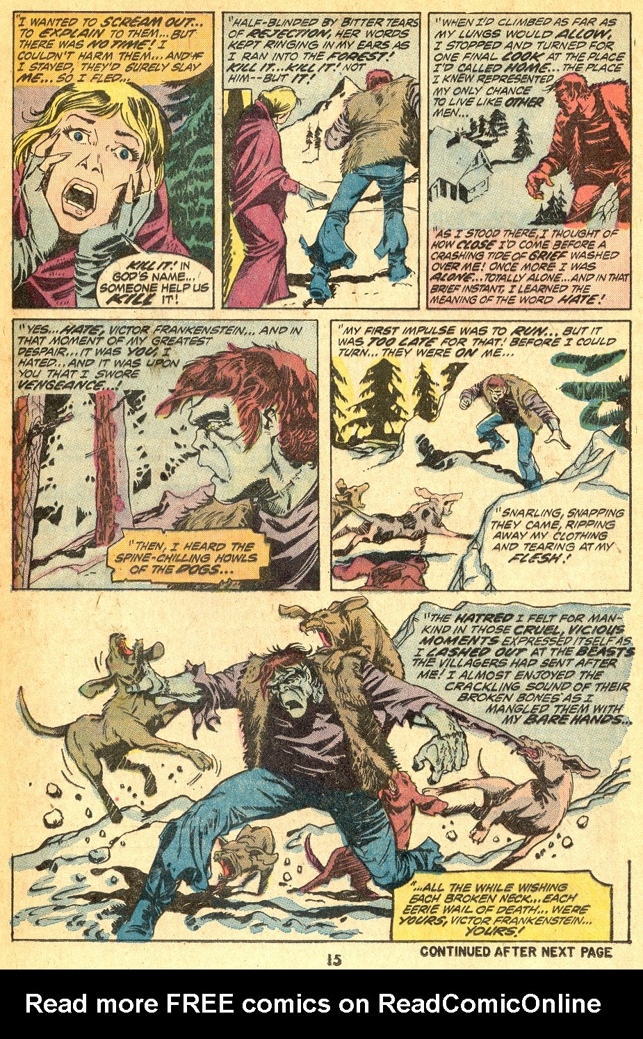 Read online Frankenstein (1973) comic -  Issue #2 - 12