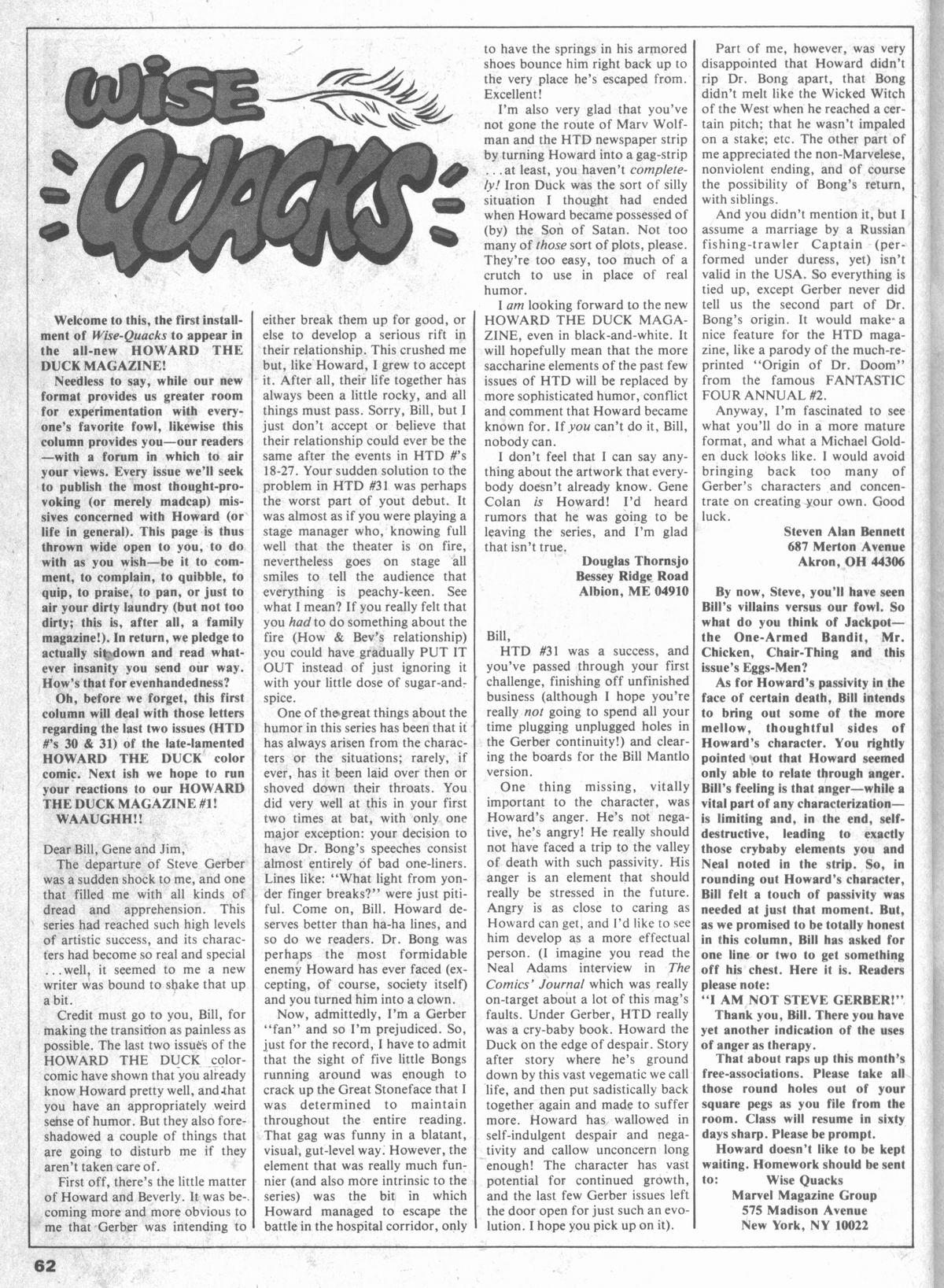 Read online Howard the Duck (1979) comic -  Issue #2 - 59