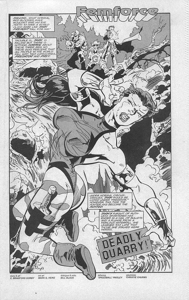 Read online Femforce comic -  Issue #90 - 3