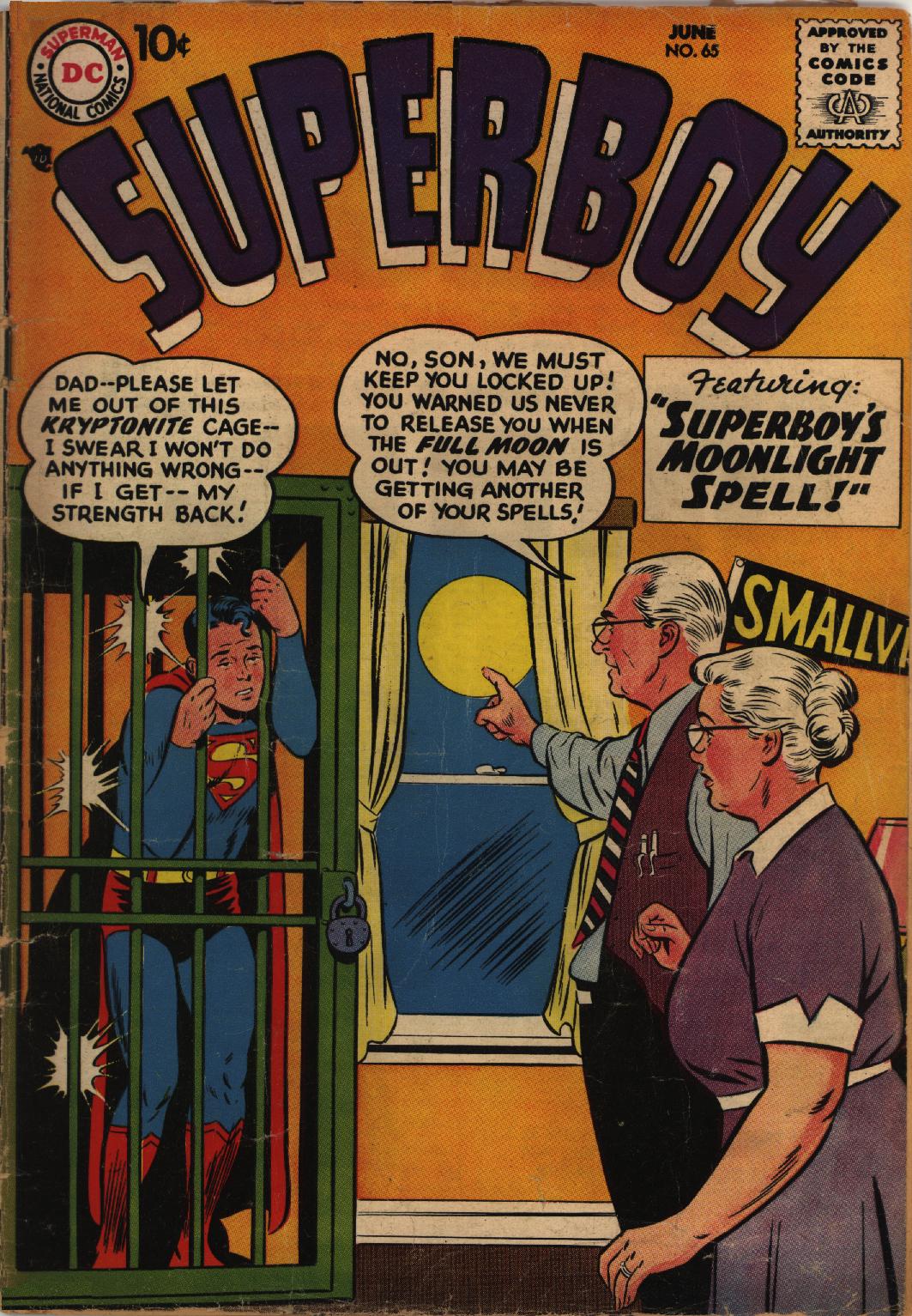 Read online Superboy (1949) comic -  Issue #65 - 1