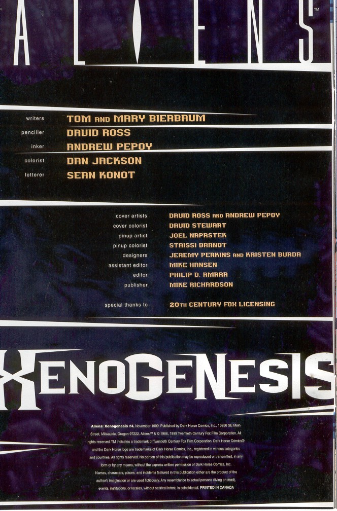 Read online Aliens: Xenogenesis comic -  Issue #4 - 2