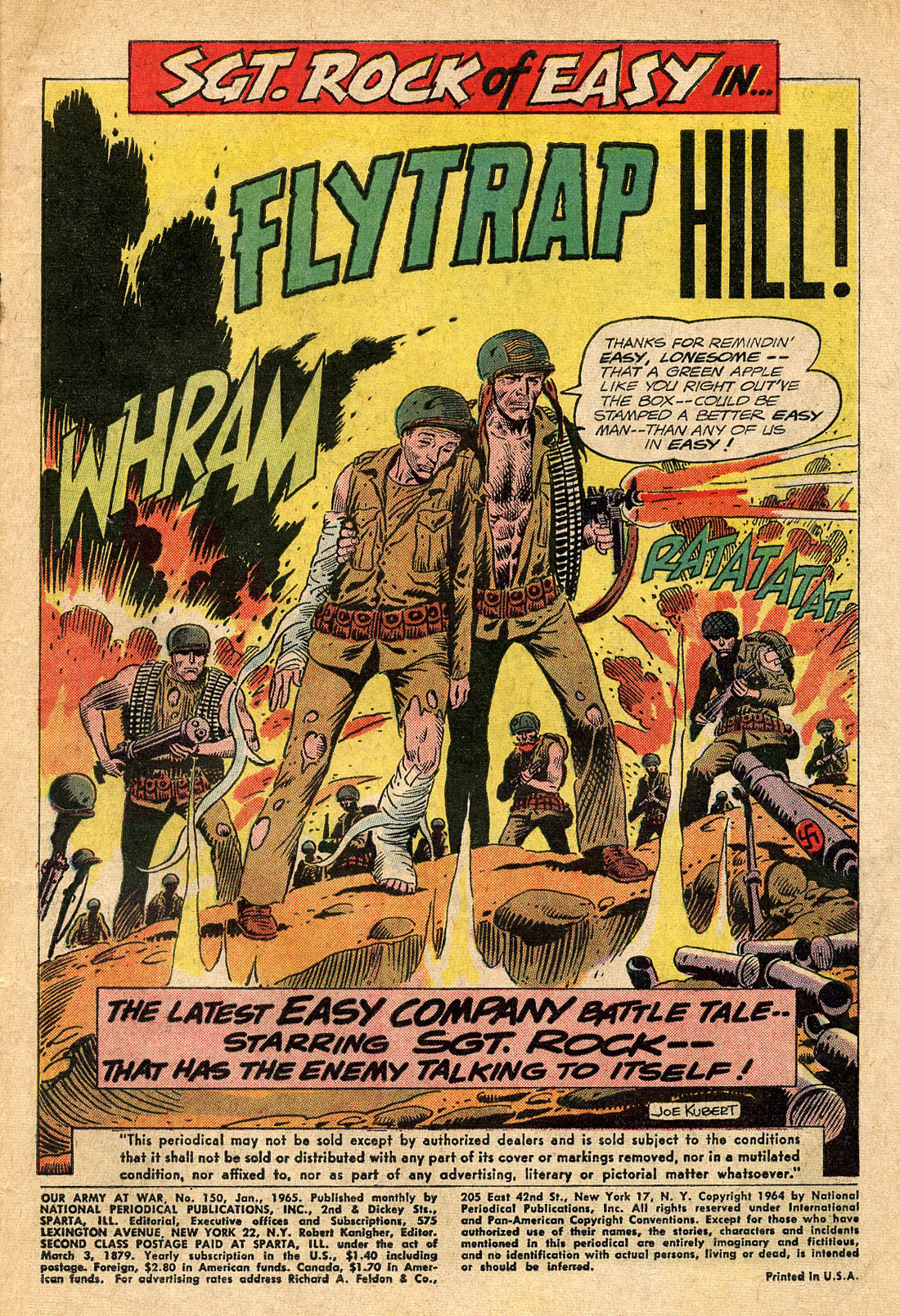 Read online Our Army at War (1952) comic -  Issue #150 - 3