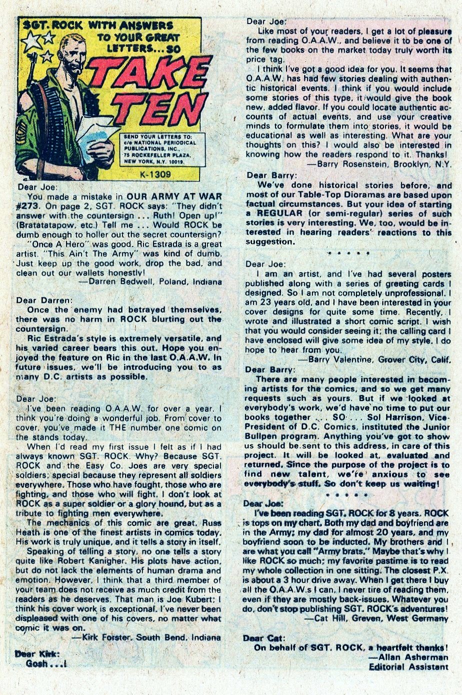 Read online Our Army at War (1952) comic -  Issue #277 - 20
