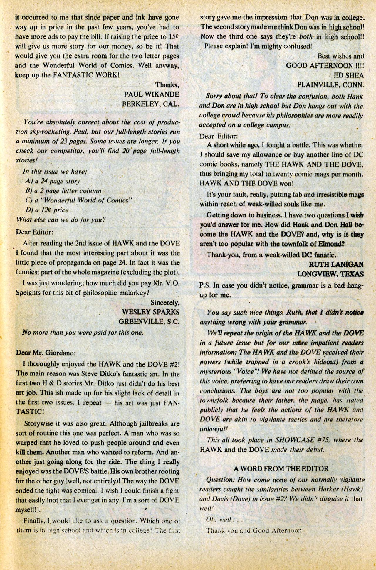 Read online The Hawk and the Dove comic -  Issue #4 - 33