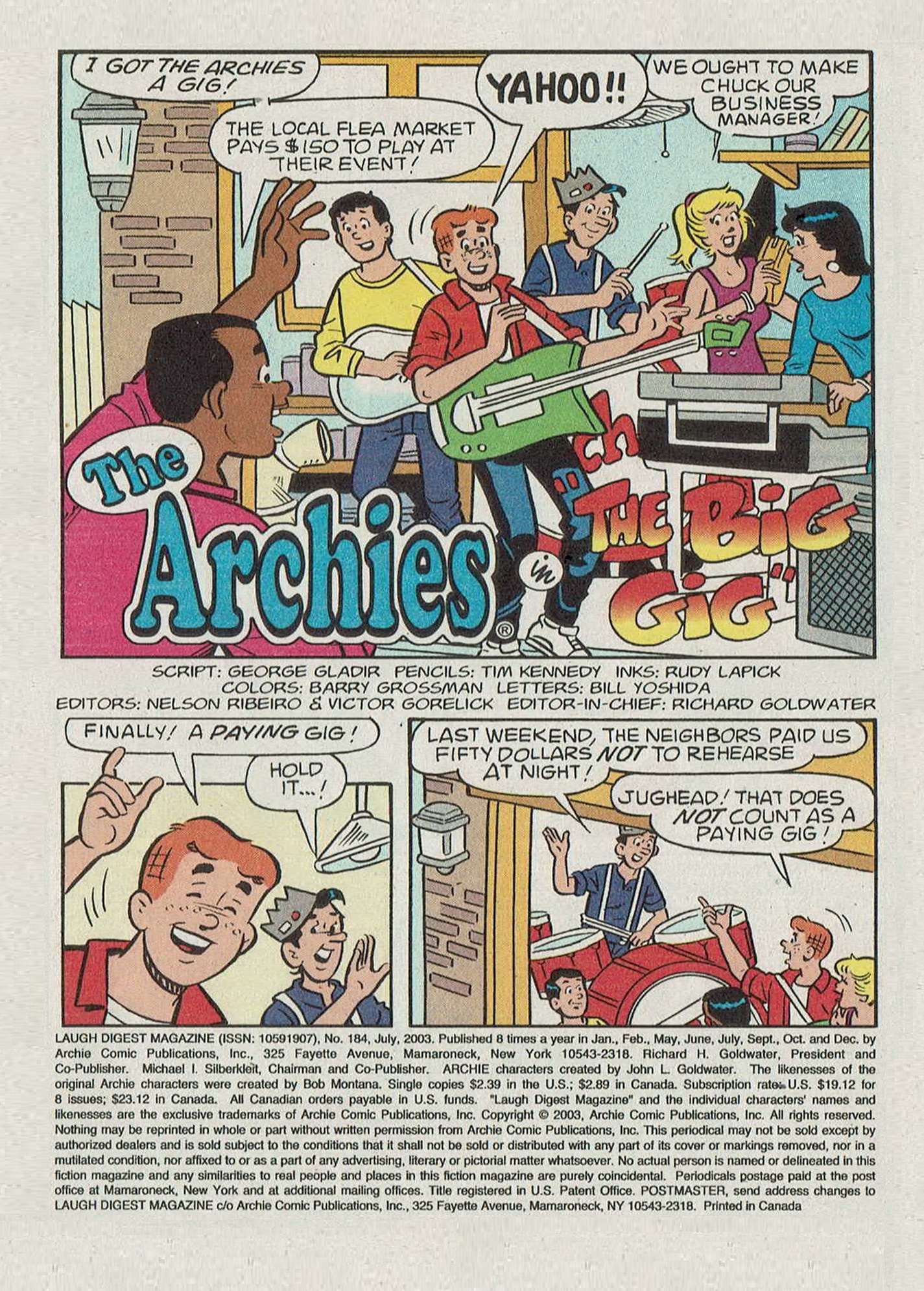 Read online Laugh Comics Digest comic -  Issue #184 - 3
