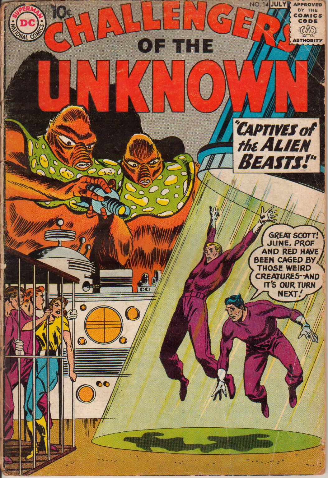 Read online Challengers of the Unknown (1958) comic -  Issue #14 - 1