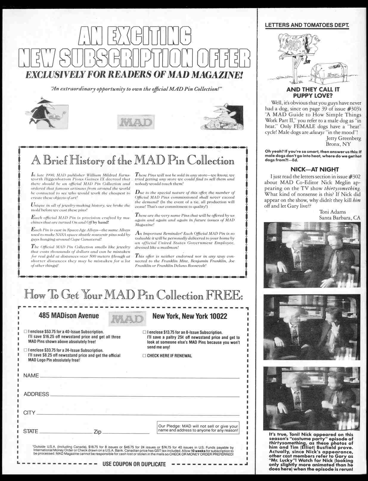 Read online MAD comic -  Issue #305 - 4