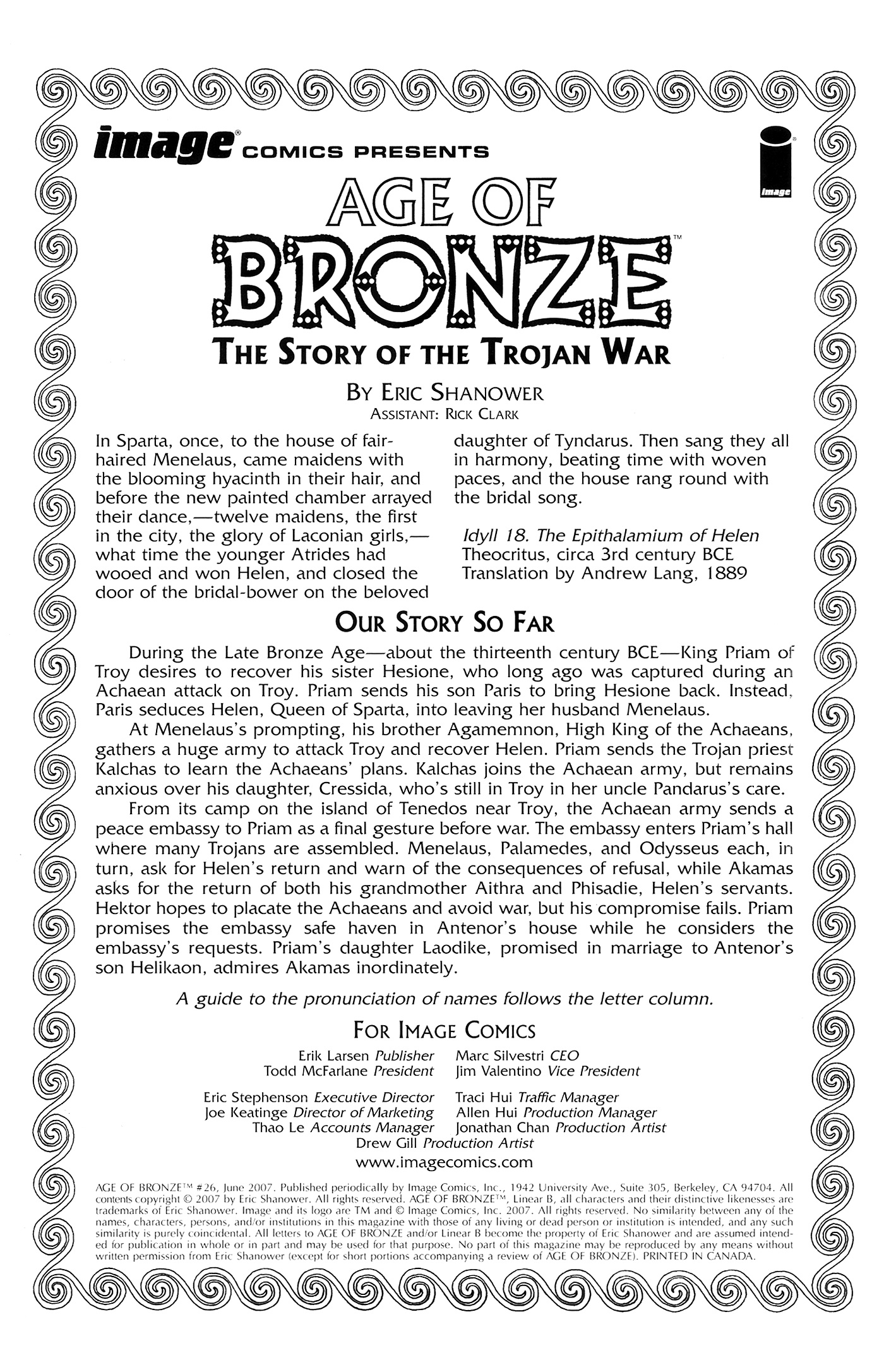 Read online Age of Bronze comic -  Issue #26 - 2