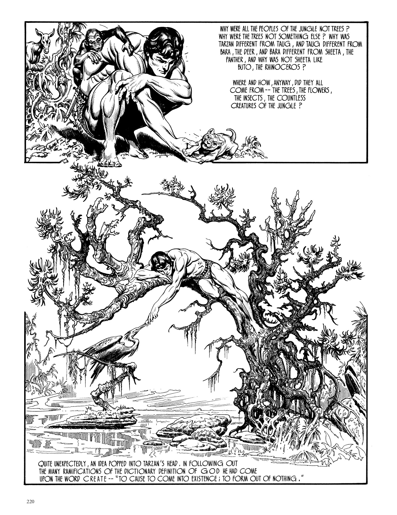 Read online Edgar Rice Burroughs' Tarzan: Burne Hogarth's Lord of the Jungle comic -  Issue # TPB - 219
