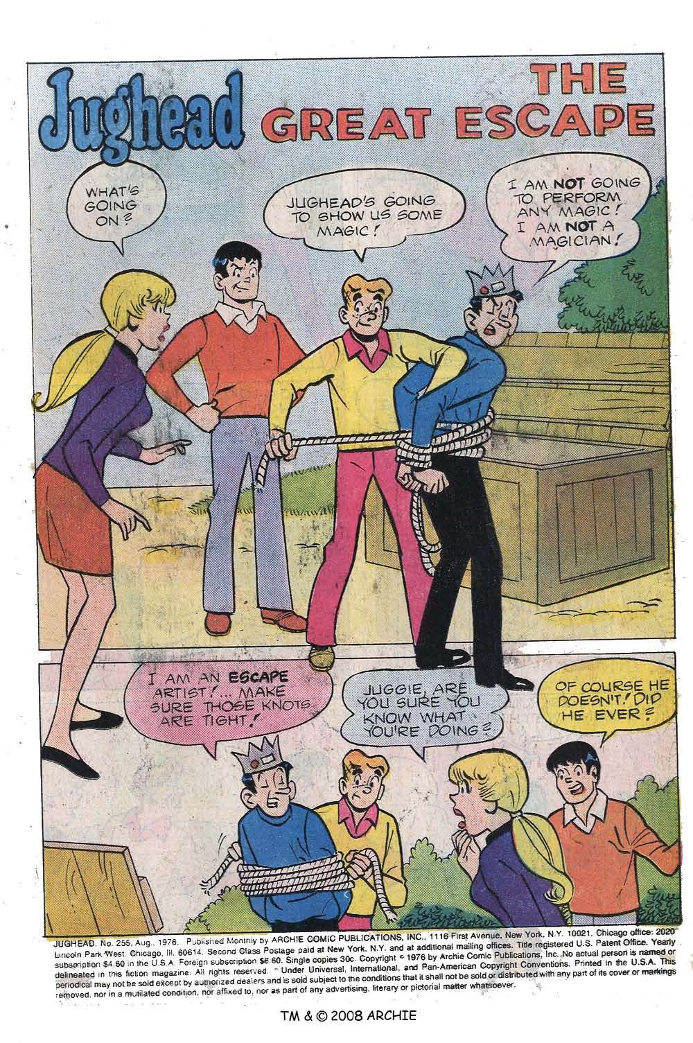 Read online Jughead (1965) comic -  Issue #255 - 3
