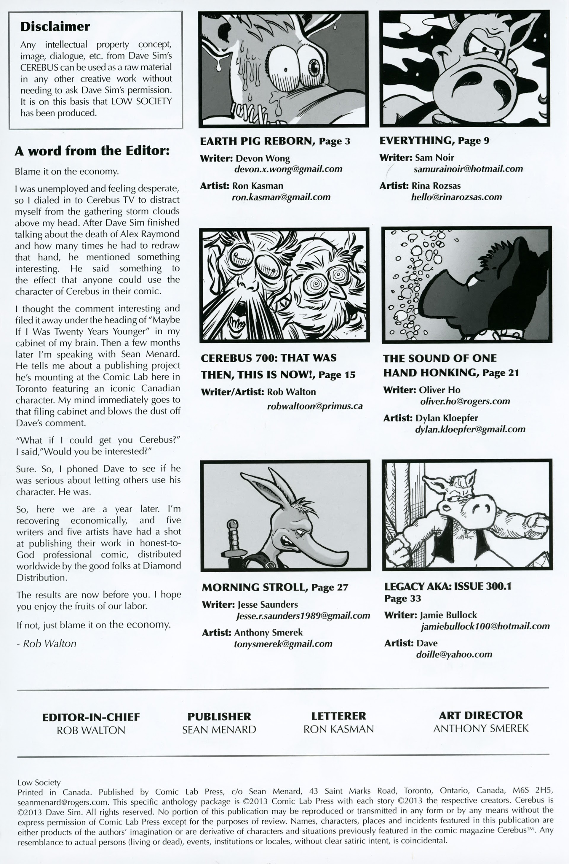 Read online Low Society comic -  Issue # Full - 2