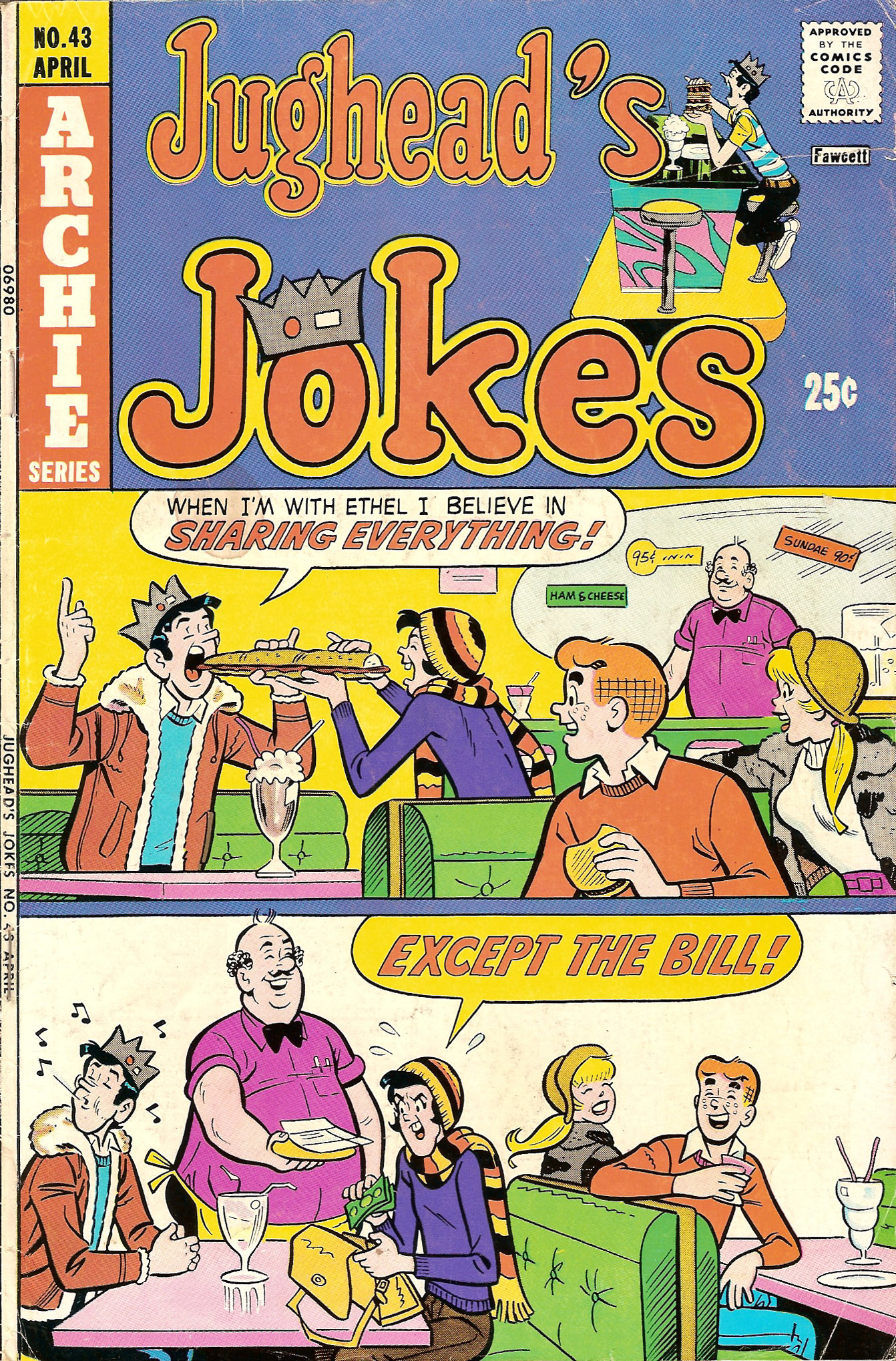 Read online Jughead's Jokes comic -  Issue #43 - 1