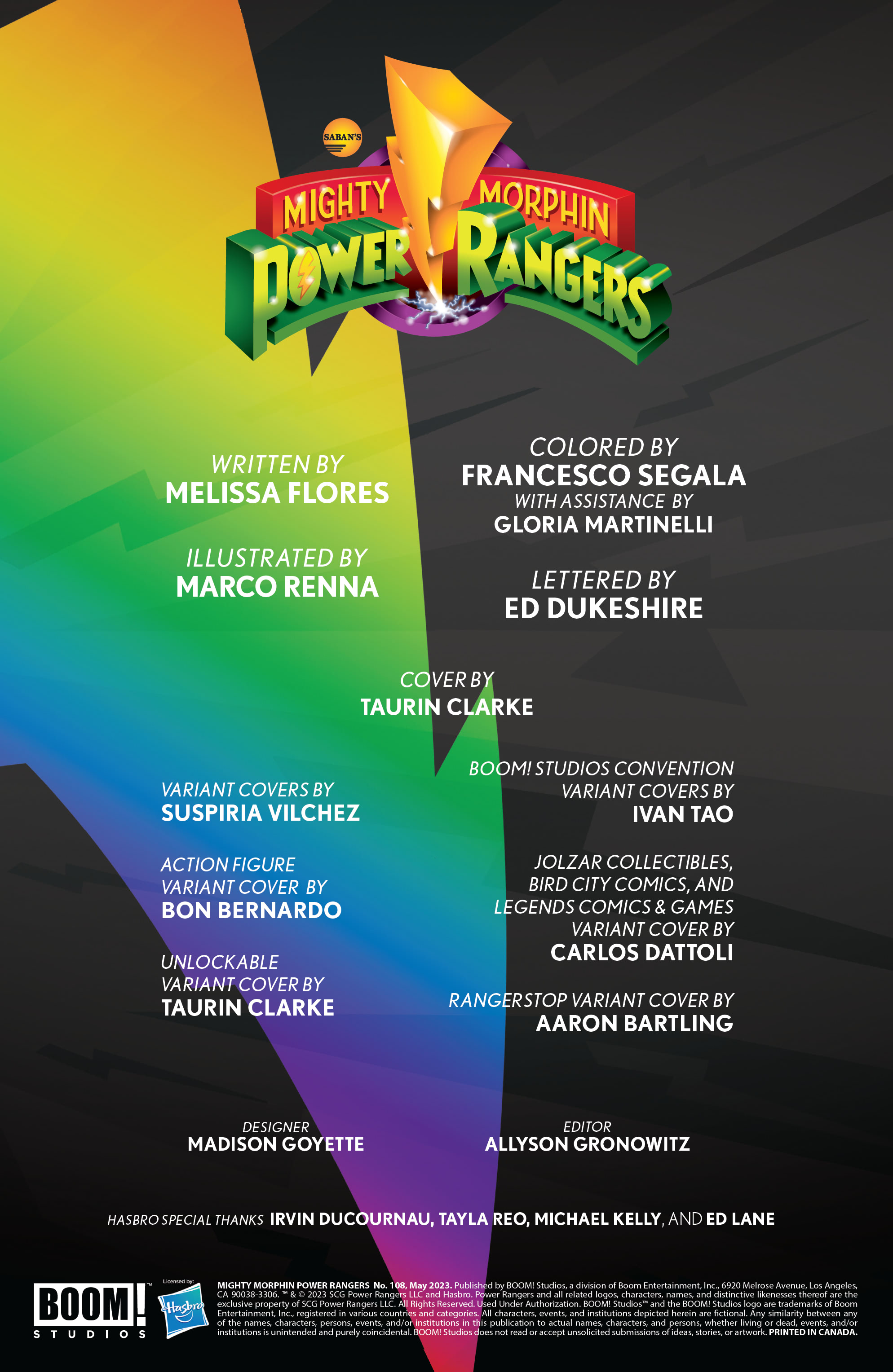 Read online Mighty Morphin Power Rangers comic -  Issue #108 - 2