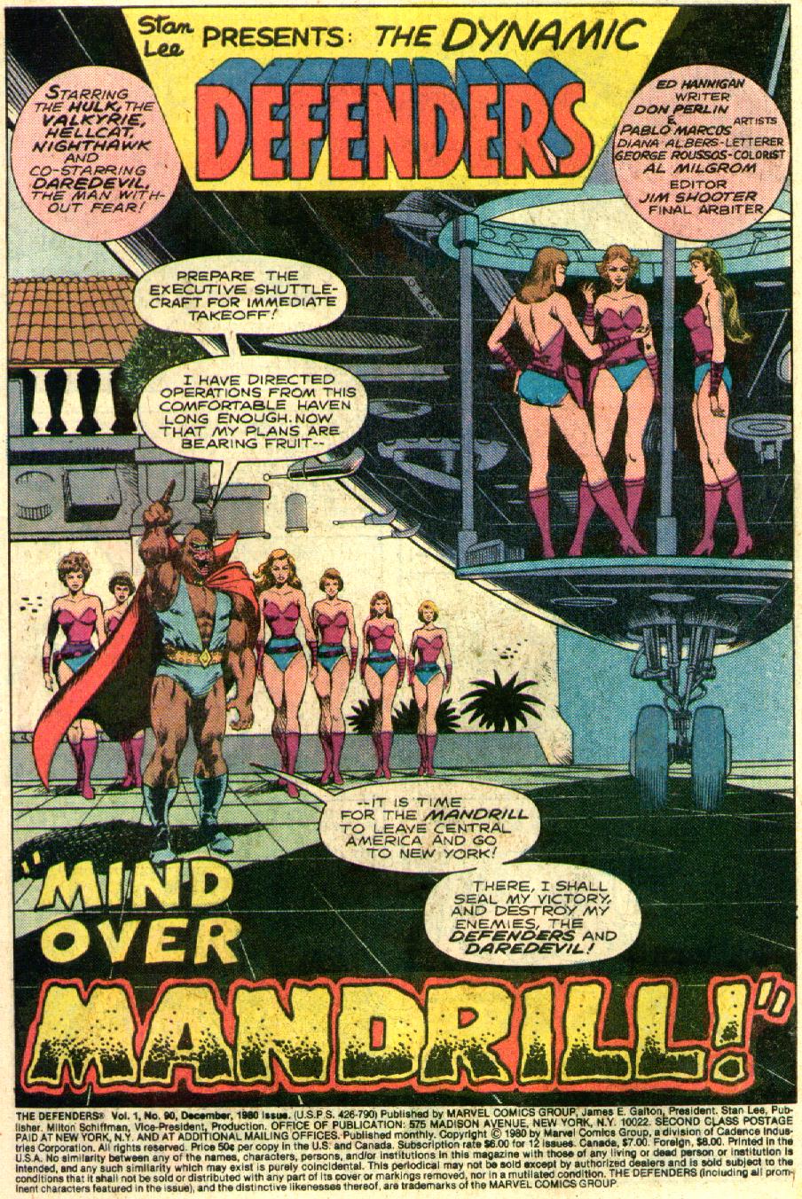 Read online The Defenders (1972) comic -  Issue #90 - 2