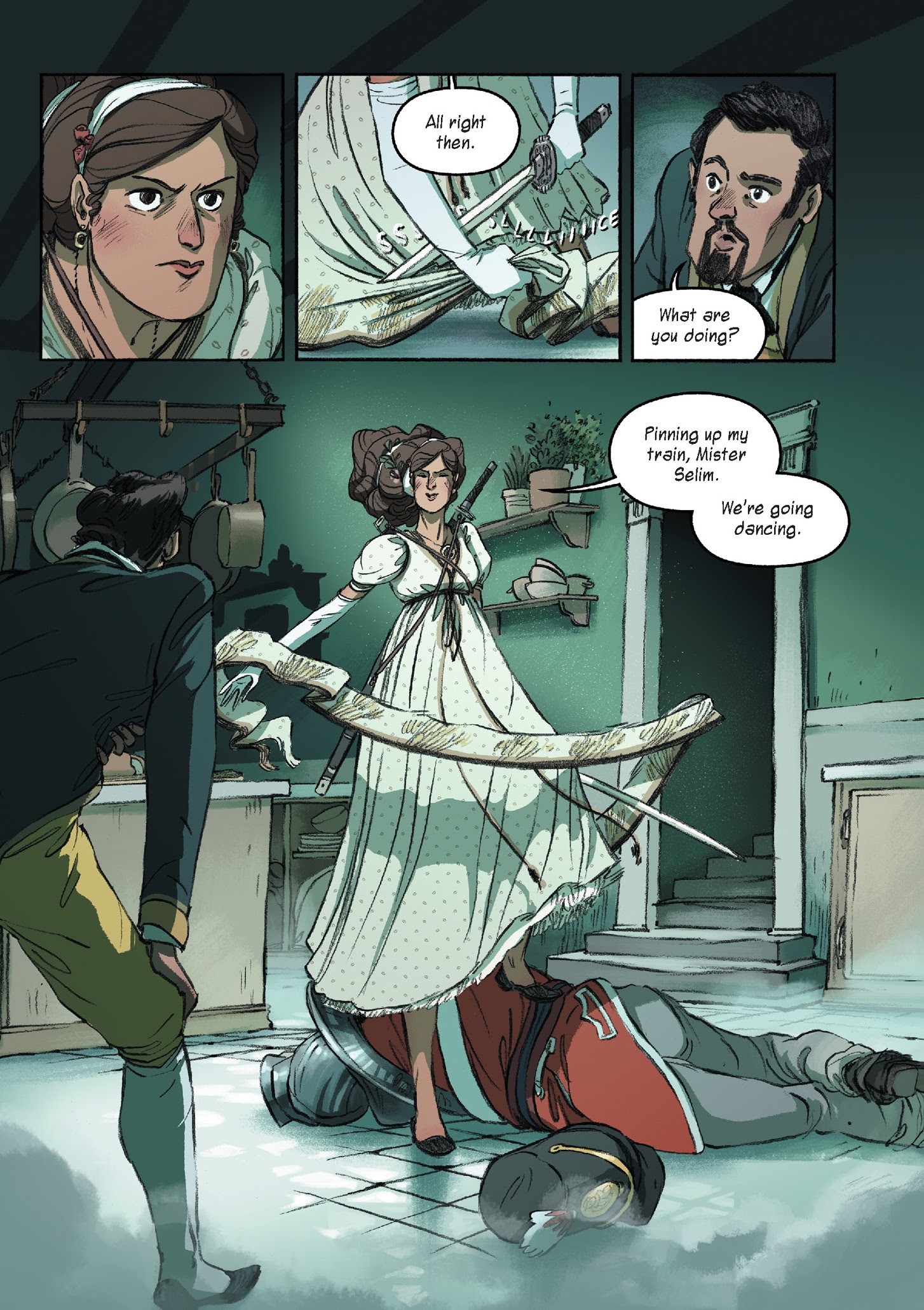Read online Delilah Dirk and the King's Shilling comic -  Issue # TPB (Part 3) - 5