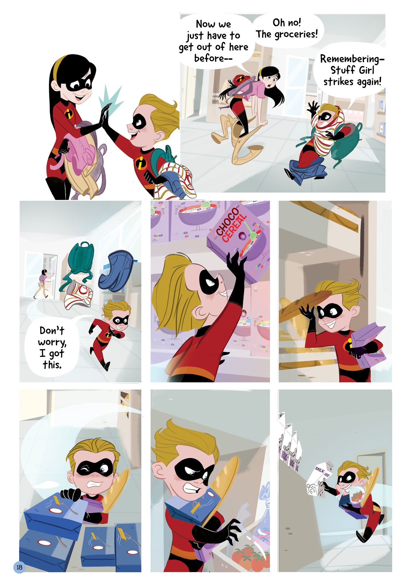 Read online Disney·PIXAR The Incredibles 2: Heroes at Home comic -  Issue # Full - 17