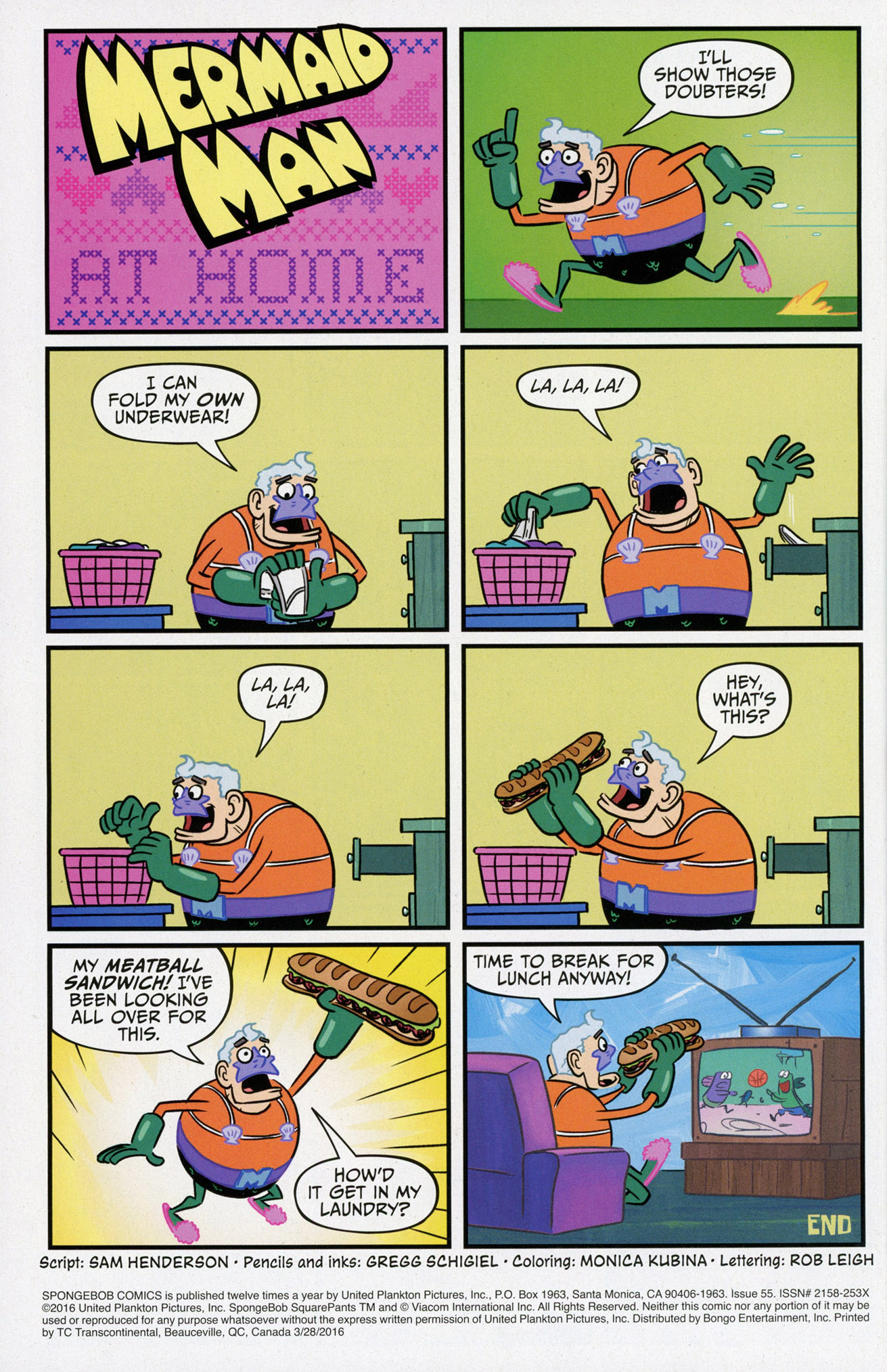 Read online SpongeBob Comics comic -  Issue #55 - 34