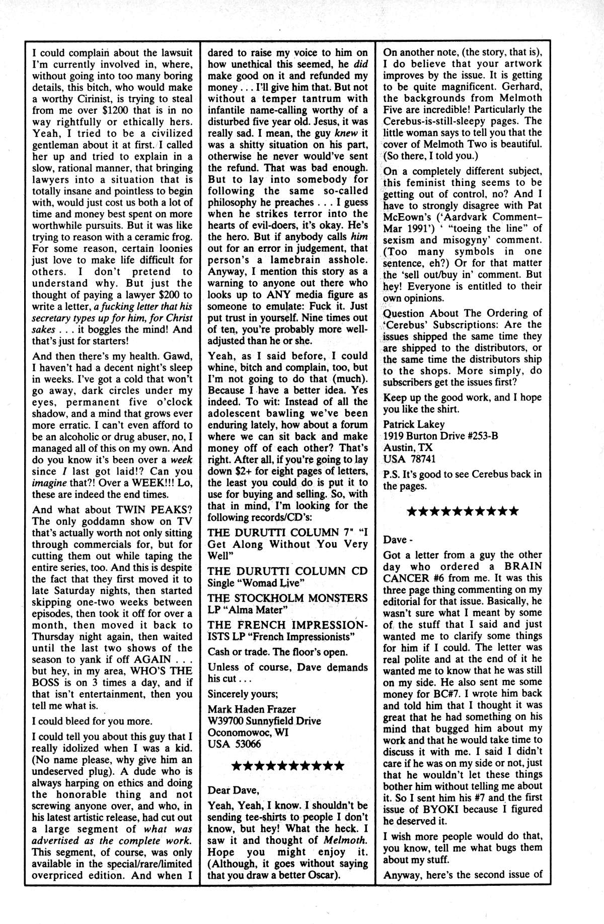 Read online Cerebus comic -  Issue #148 - 27