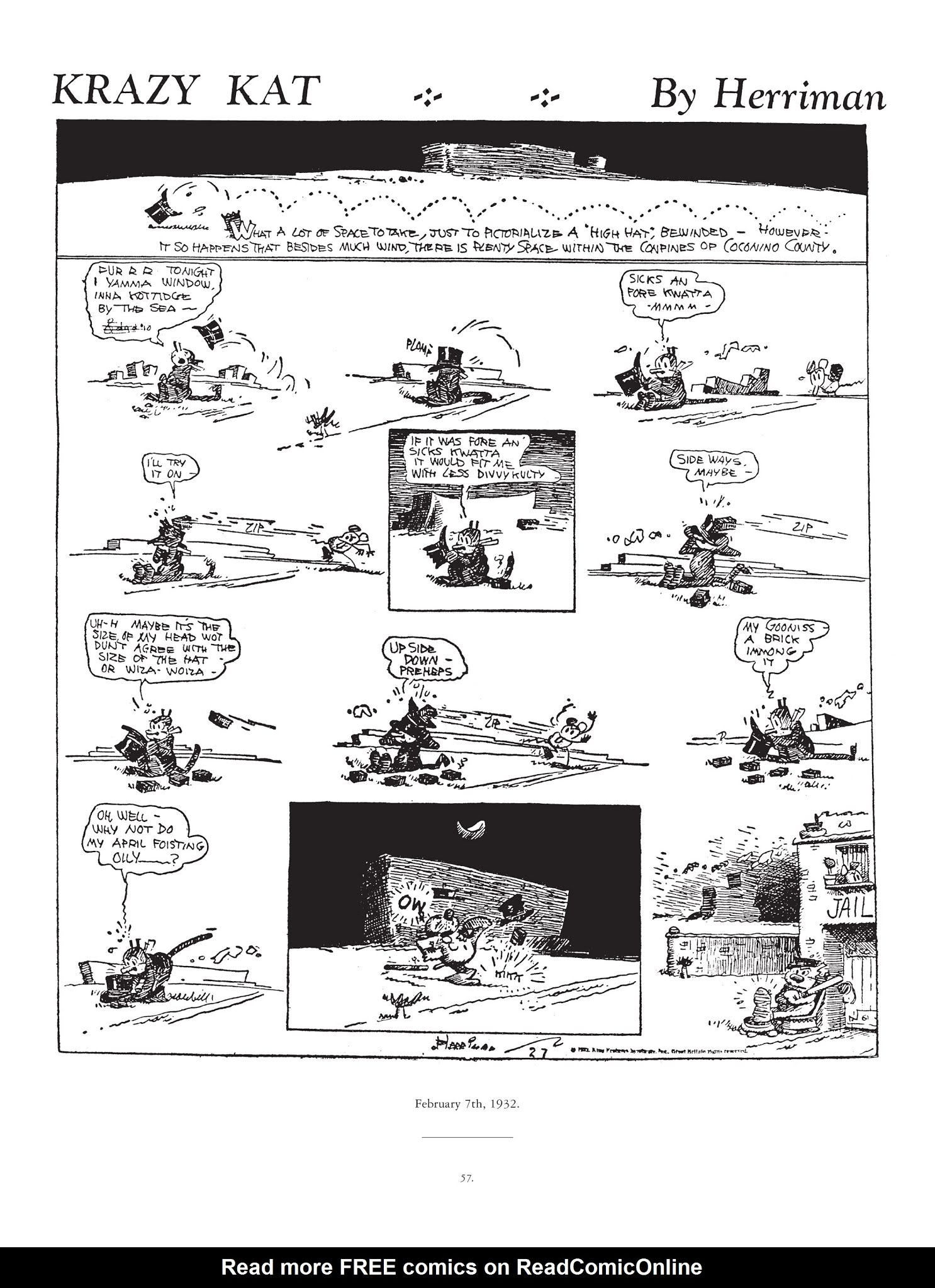 Read online Krazy & Ignatz comic -  Issue # TPB 7 - 54