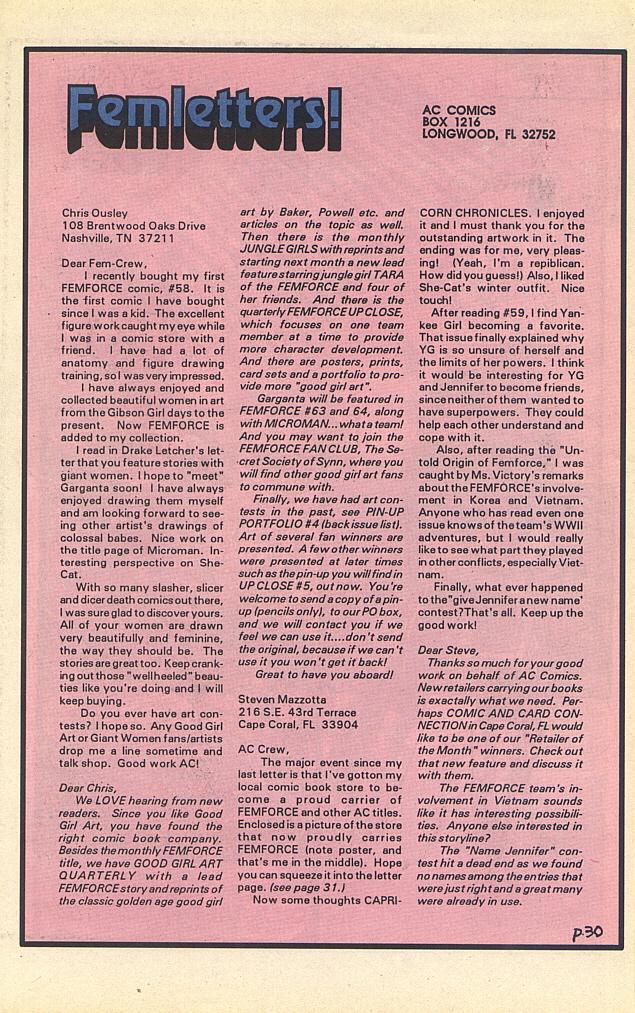 Read online Femforce comic -  Issue #61 - 32