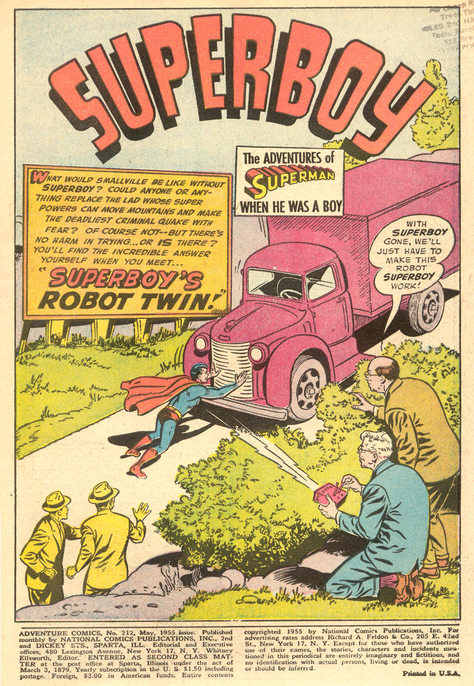 Read online Adventure Comics (1938) comic -  Issue #212 - 3