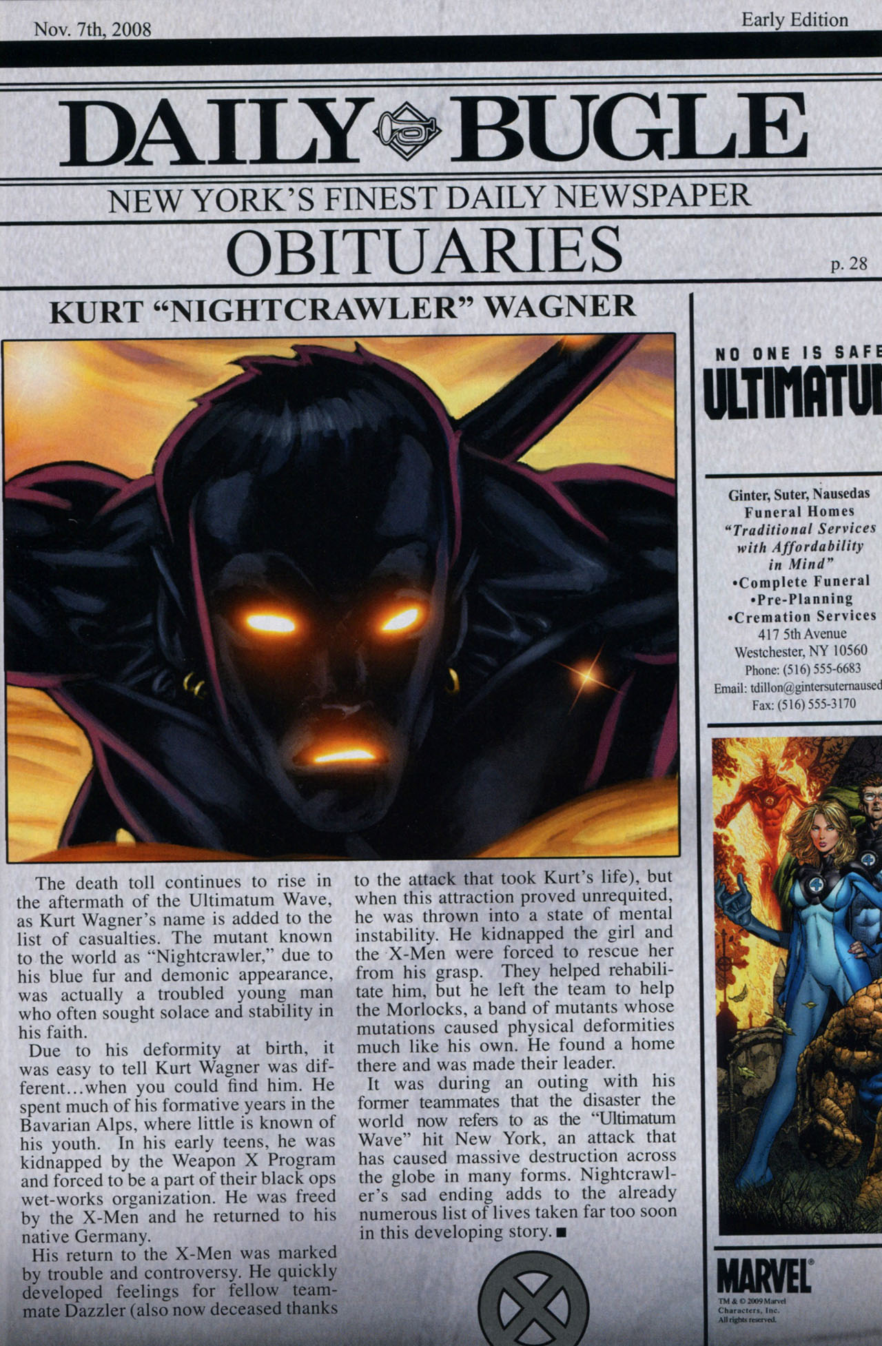 Read online Ultimatum: X-Men Requiem comic -  Issue # Full - 30