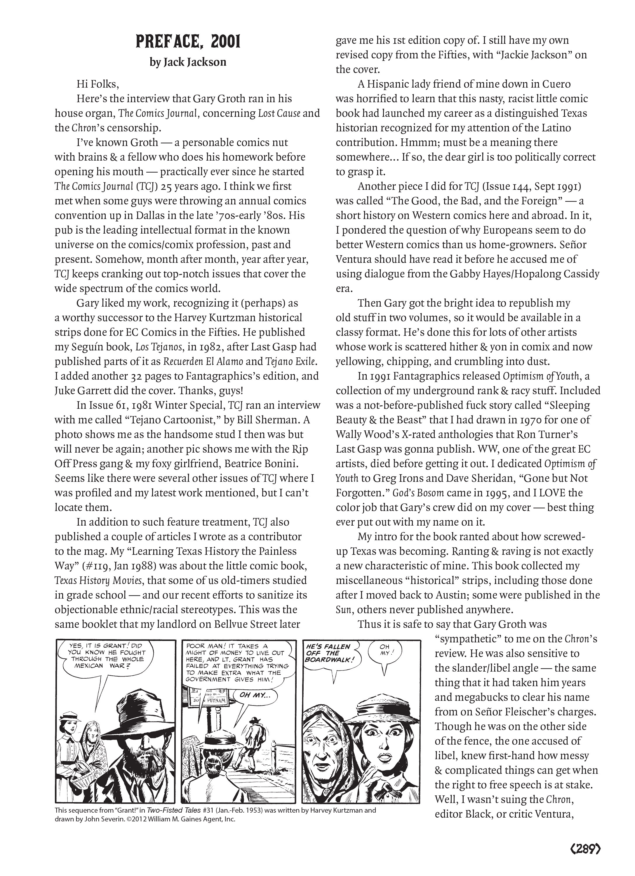 Read online Jack Jackson's American History: Los Tejanos and Lost Cause comic -  Issue # TPB (Part 3) - 86