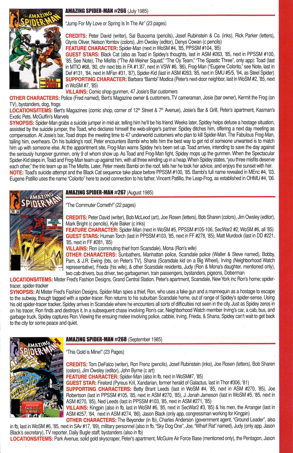 Read online Official Index to the Marvel Universe comic -  Issue #6 - 13