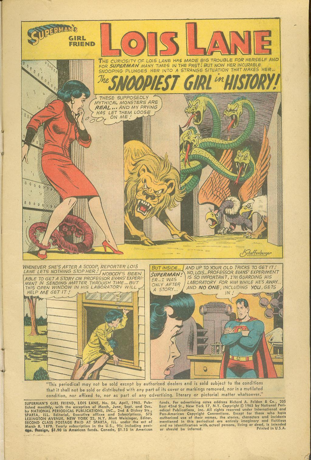 Read online Superman's Girl Friend, Lois Lane comic -  Issue #56 - 2