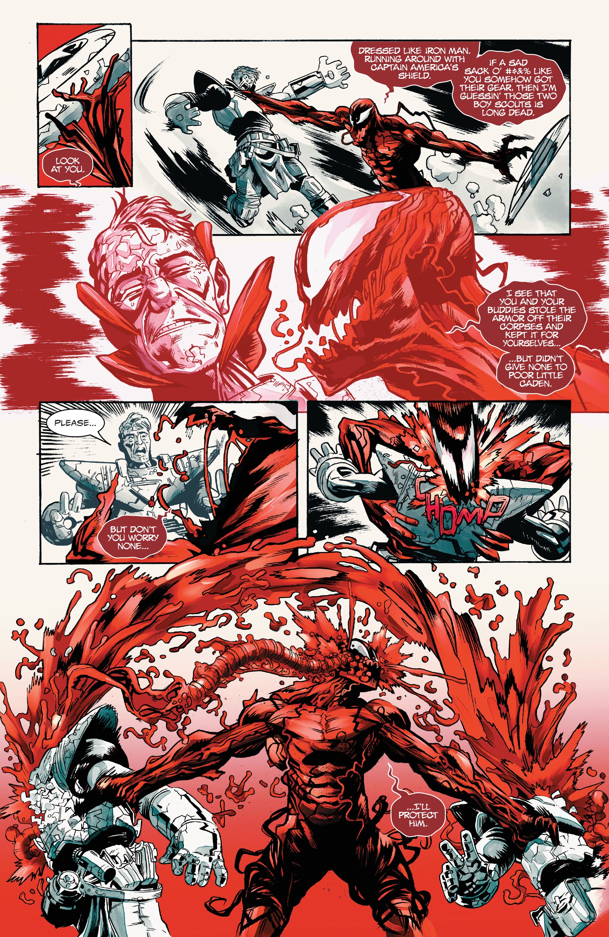 Read online Carnage: Black, White & Blood comic -  Issue #4 - 28