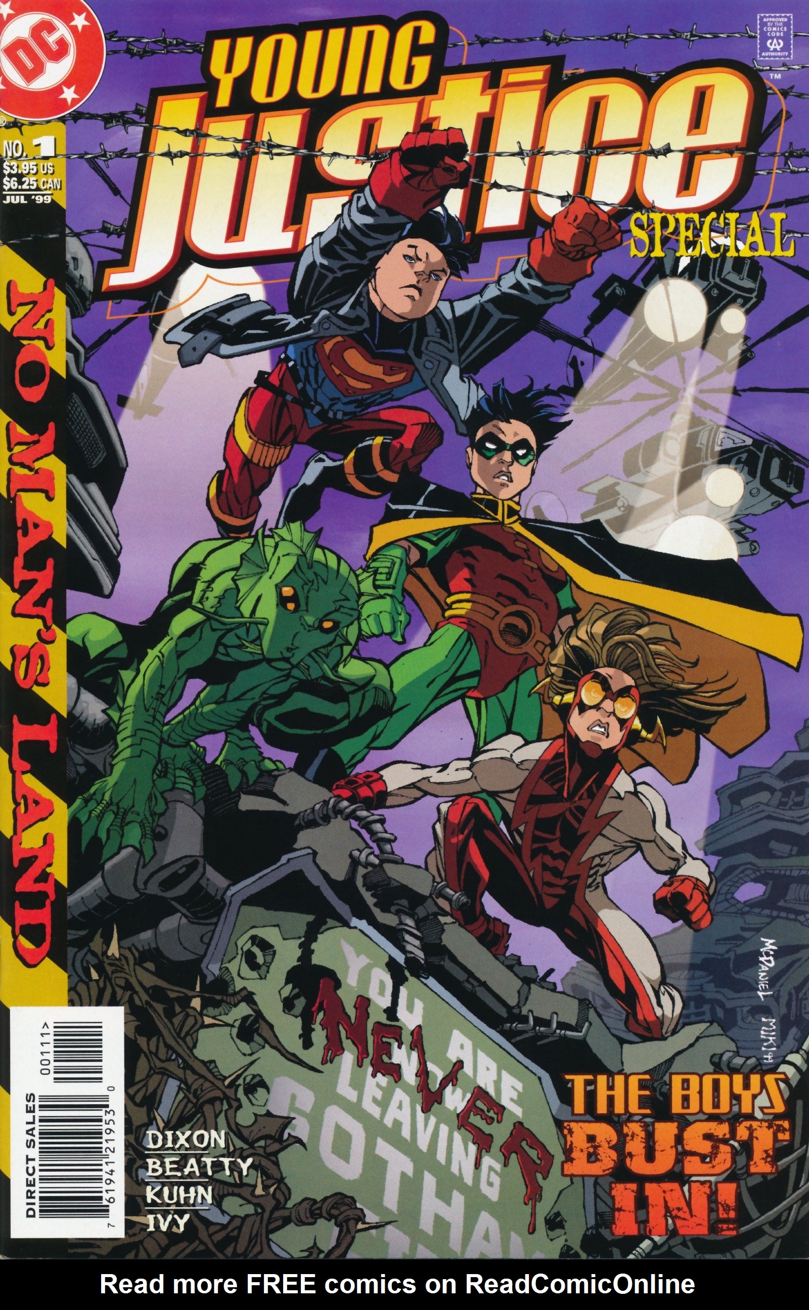 Read online Young Justice in No Man's Land comic -  Issue # Full - 1