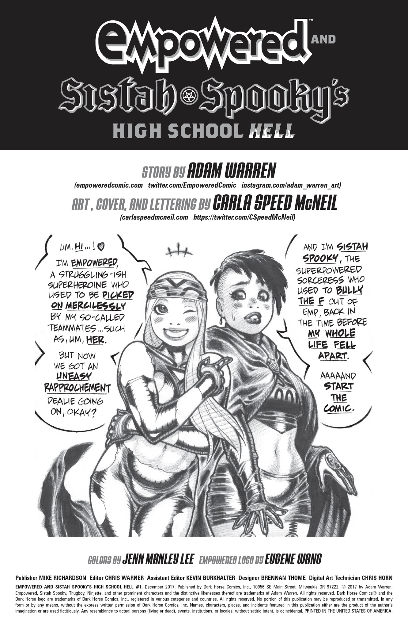 Read online Empowered And Sistah Spooky's High School Hell comic -  Issue #1 - 2