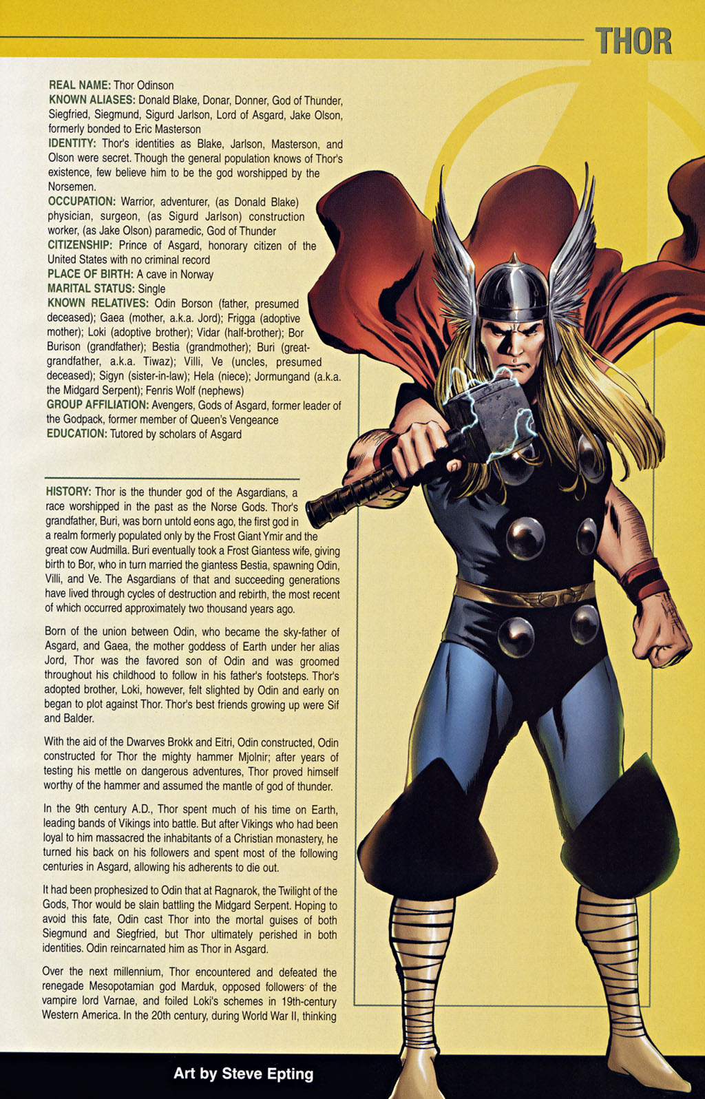 Read online The Official Handbook of the Marvel Universe: The Avengers comic -  Issue # Full - 30