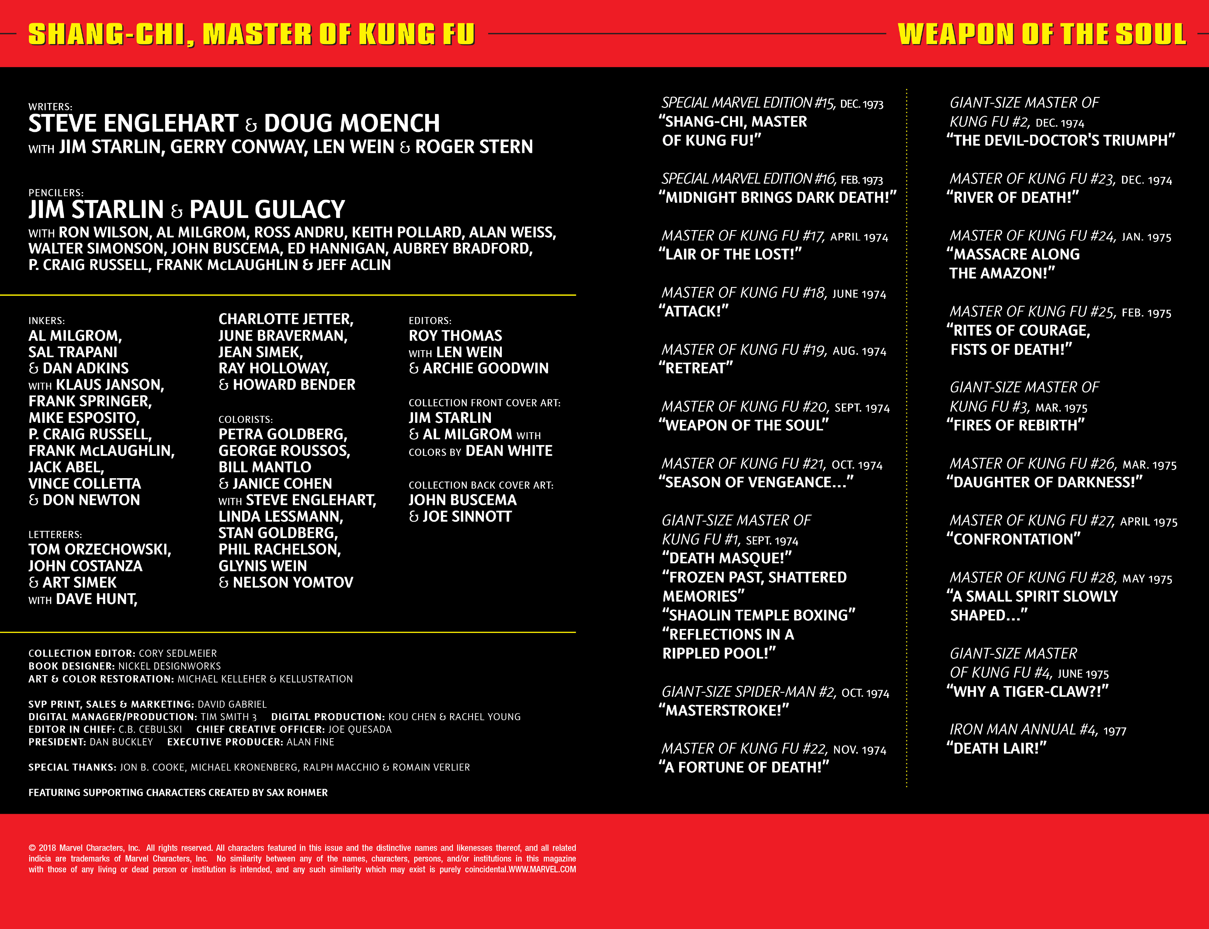 Read online Master of Kung Fu Epic Collection: Weapon of the Soul comic -  Issue # TPB (Part 1) - 4