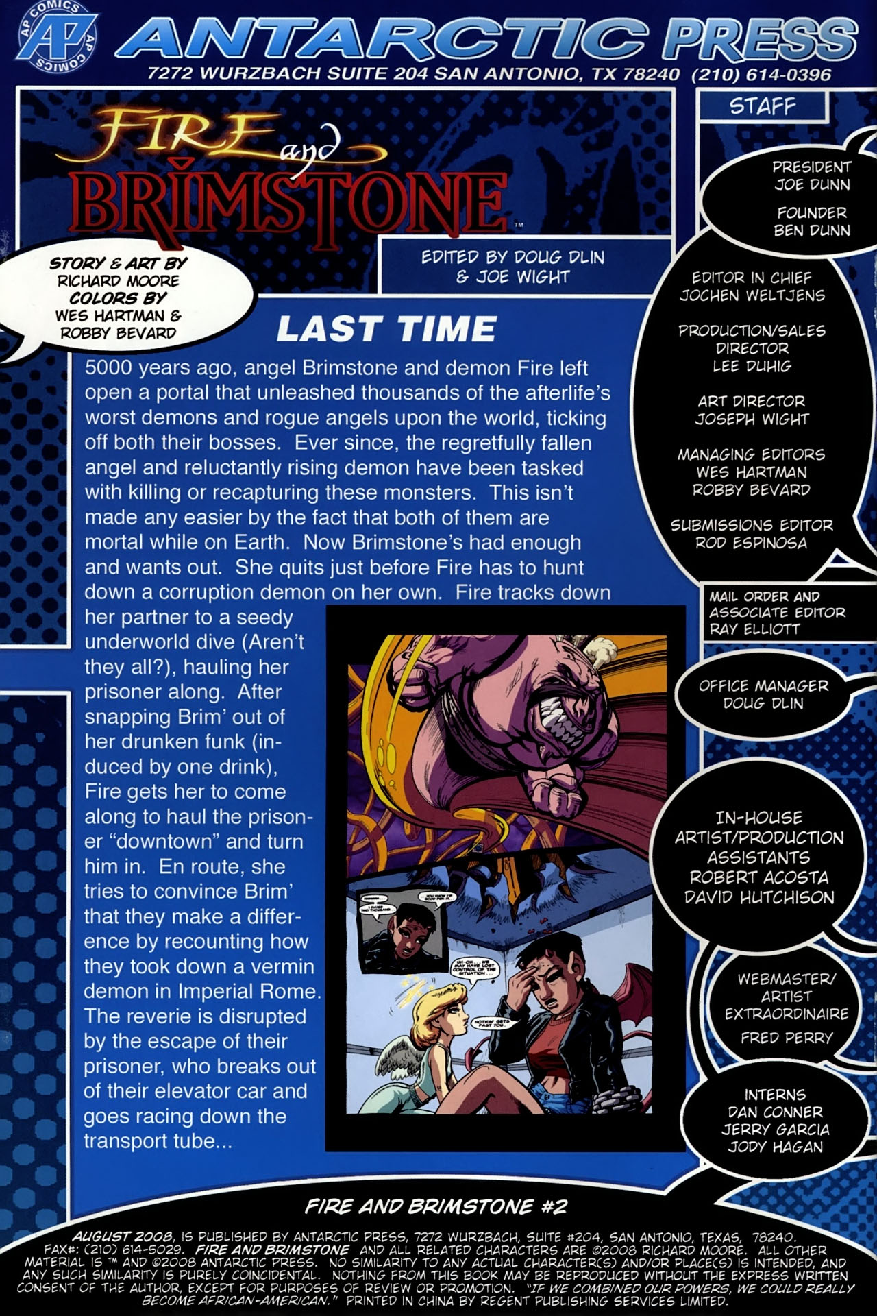 Read online Fire and Brimstone comic -  Issue #2 - 2