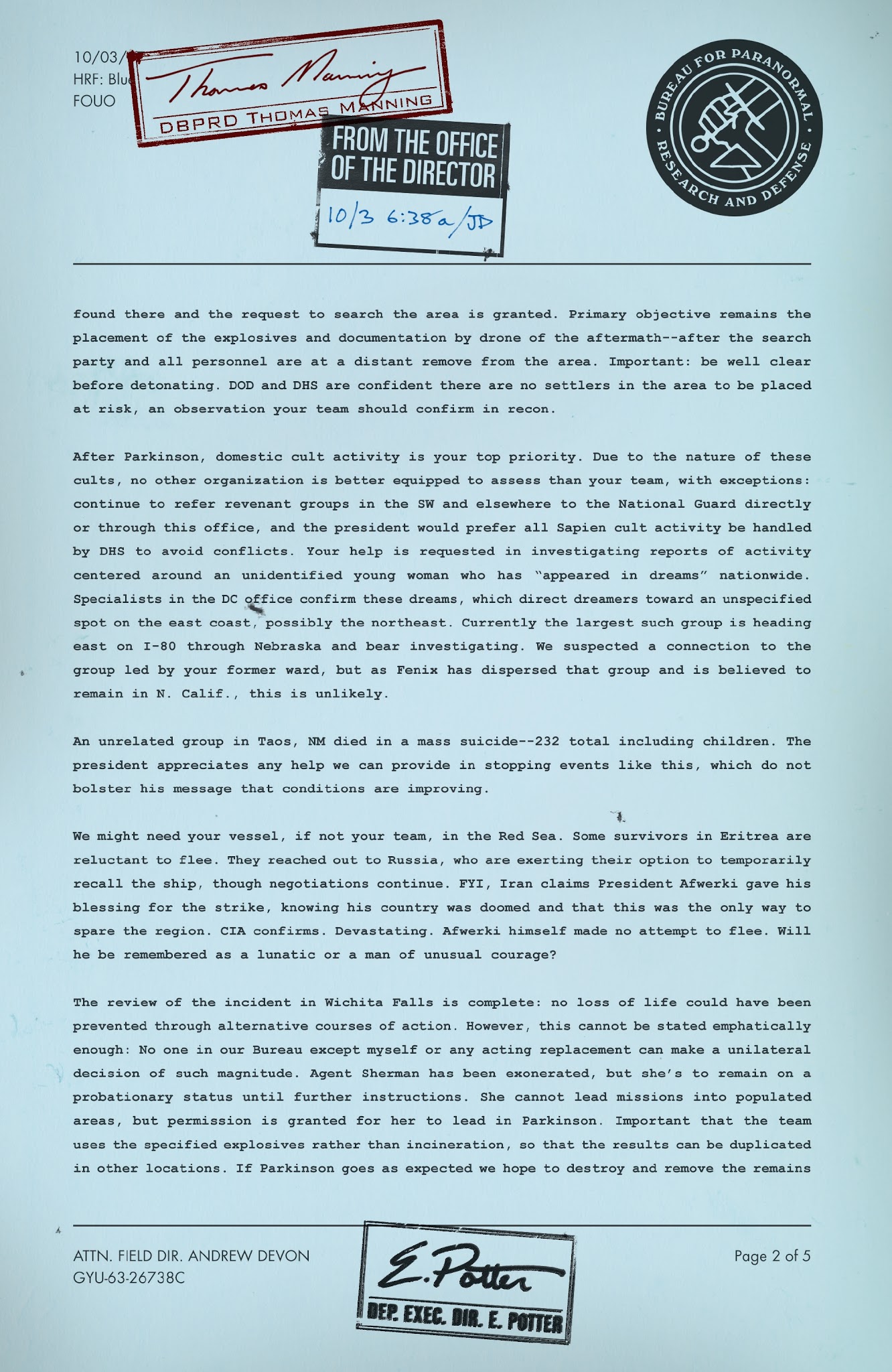 Read online B.P.R.D. The Devil You Know comic -  Issue #1 - 4