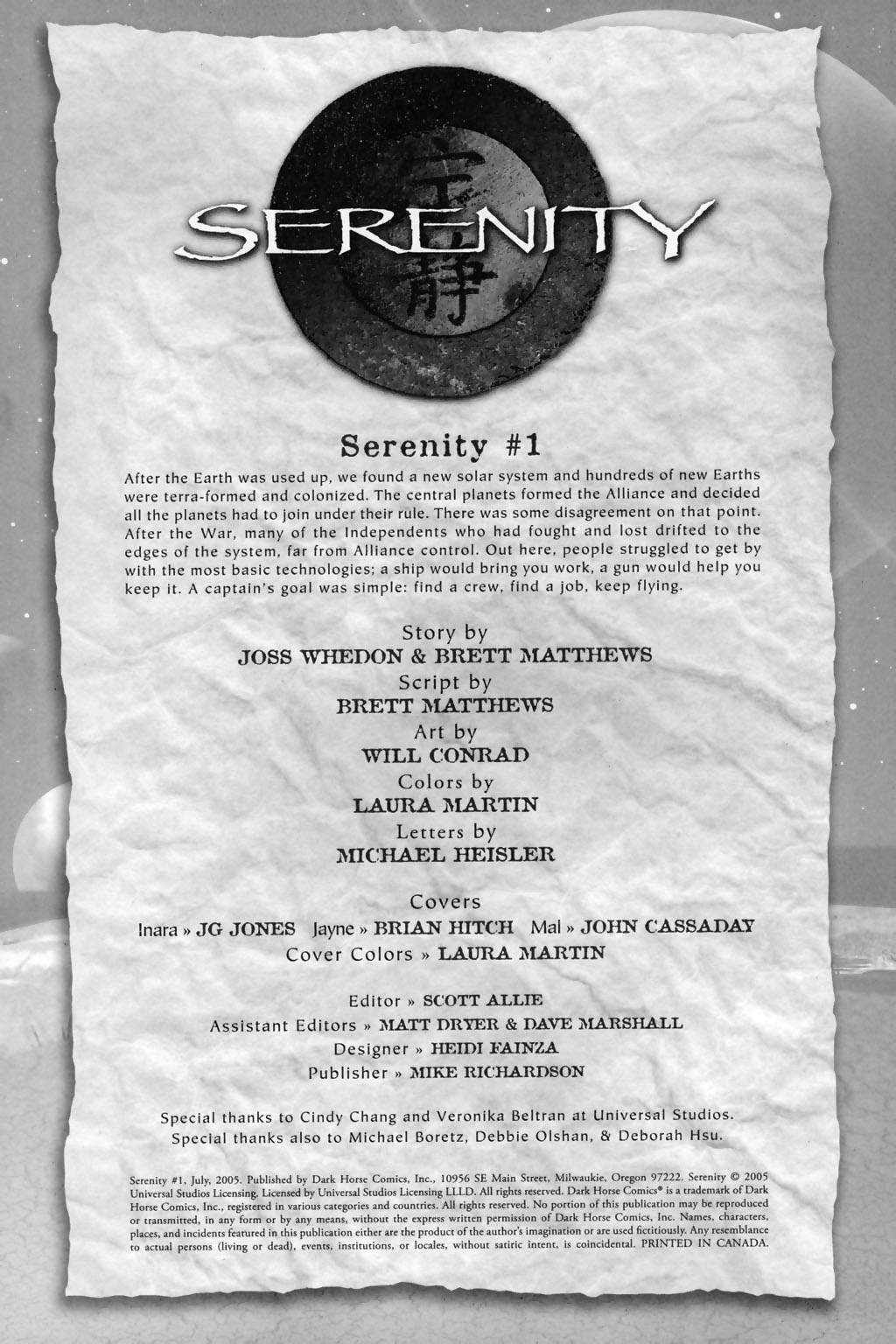 Read online Serenity comic -  Issue #1 - 4